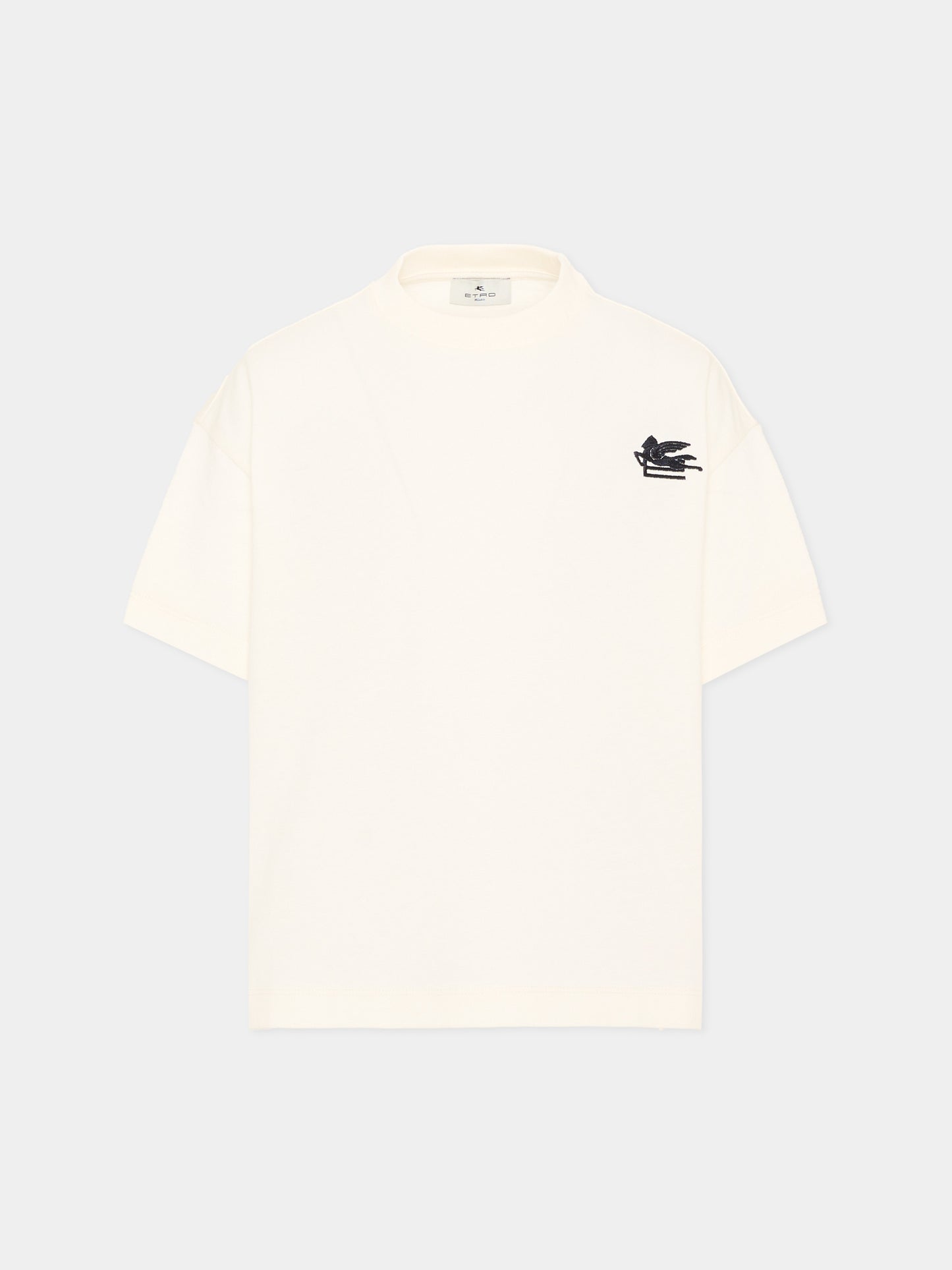 T-Shirt avorio per bambini con logo,Etro,GZ8P01 Z3672 102