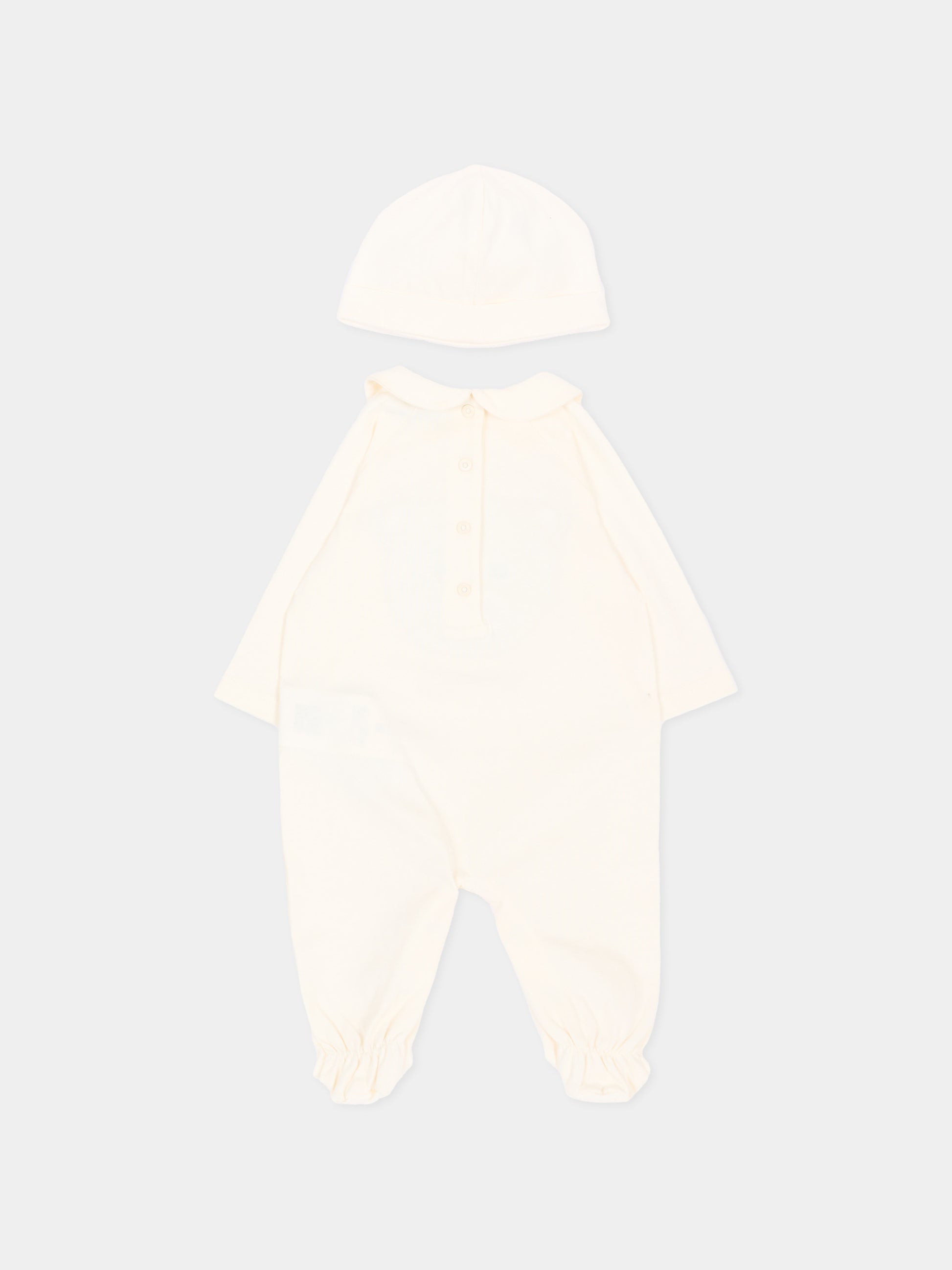 Set tutina avorio per neonati con orsetto,Etro,GZB530 Z3672 102