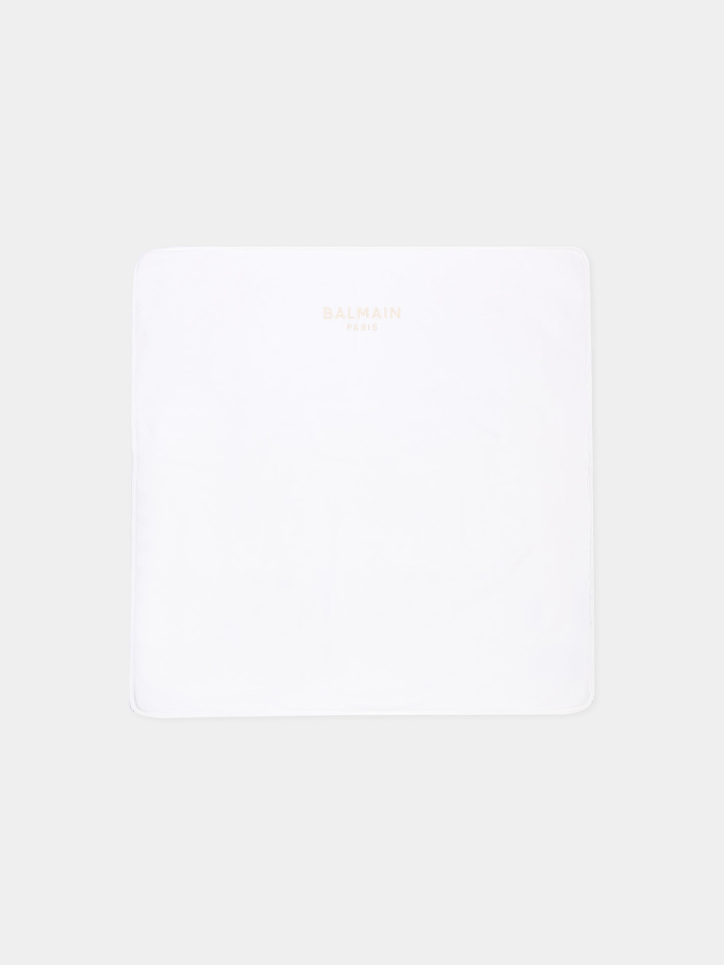 Coperta beige per neonati con logo,Balmain Kids,BY0620 Z3278 100BG