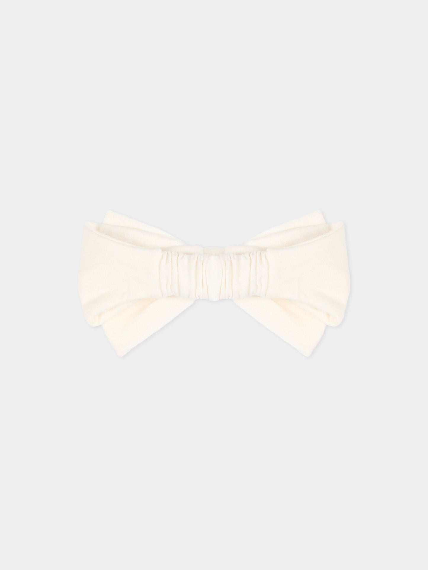 Fascia avorio per neonata con fiocco,Balmain Kids,BZ0004 Z3672 102OR