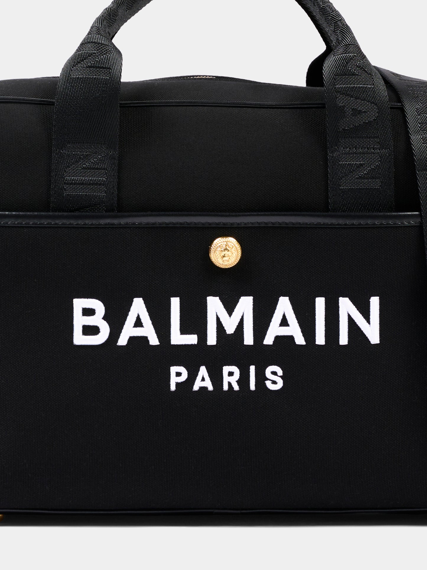 Borsa mamma nera per neonati con logo,Balmain Kids,BZ0508 Z0042 930BC