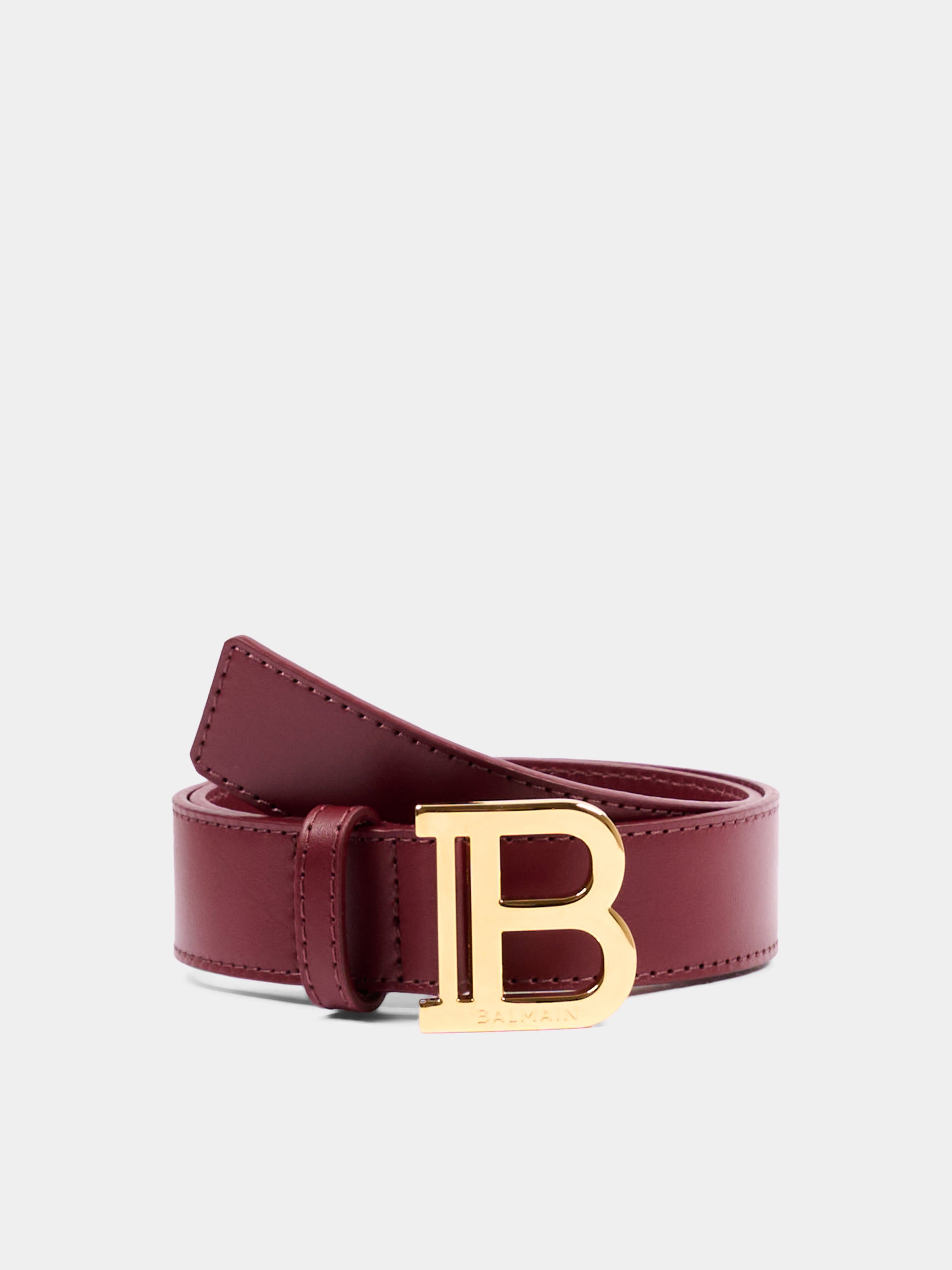 Cintura bordeaux per bambini con logo,Balmain Kids,BZ0I51 Z1371 530OR