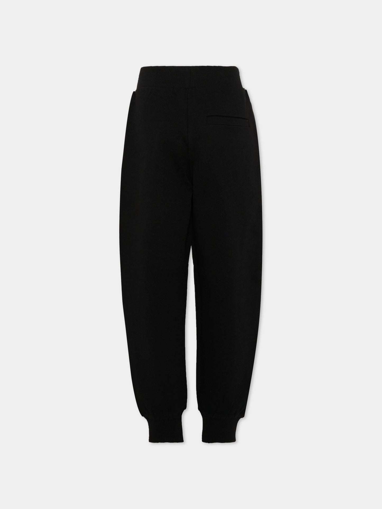 Pantaloni sportivi neri per bambini con logo,Balmain Kids,BX6P00 Z3183 930BC