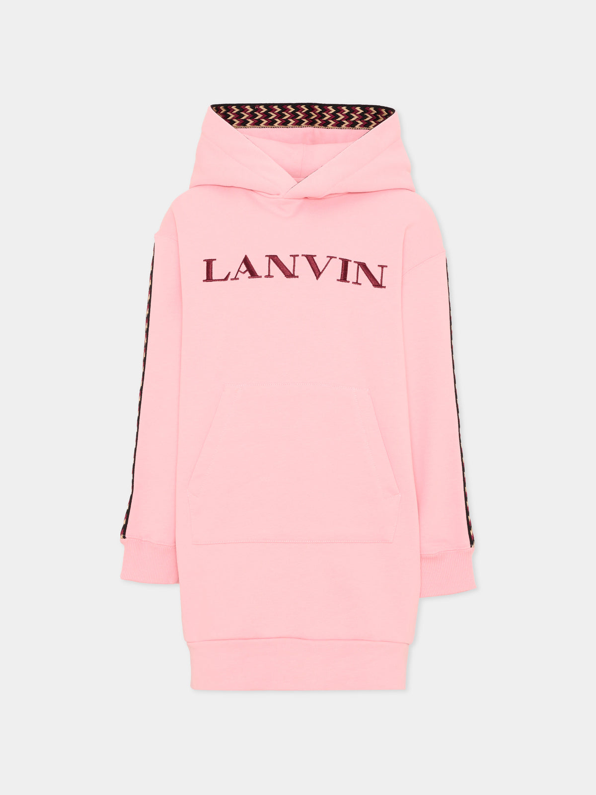 Vestito rosa per bambina con logo,Lanvin Petite,N30407 48N