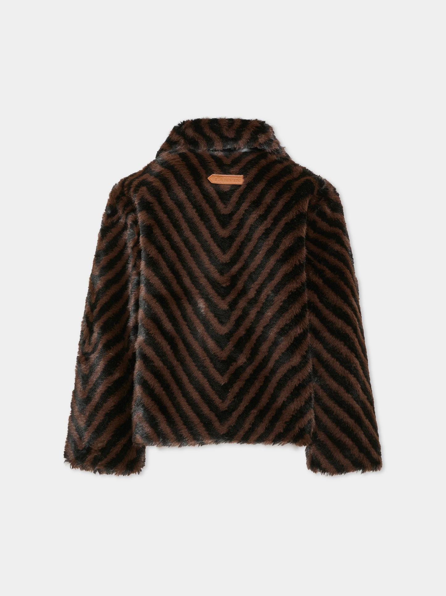 Ecopelliccia marrone per bambina,Lanvin Petite,N30417 Q50