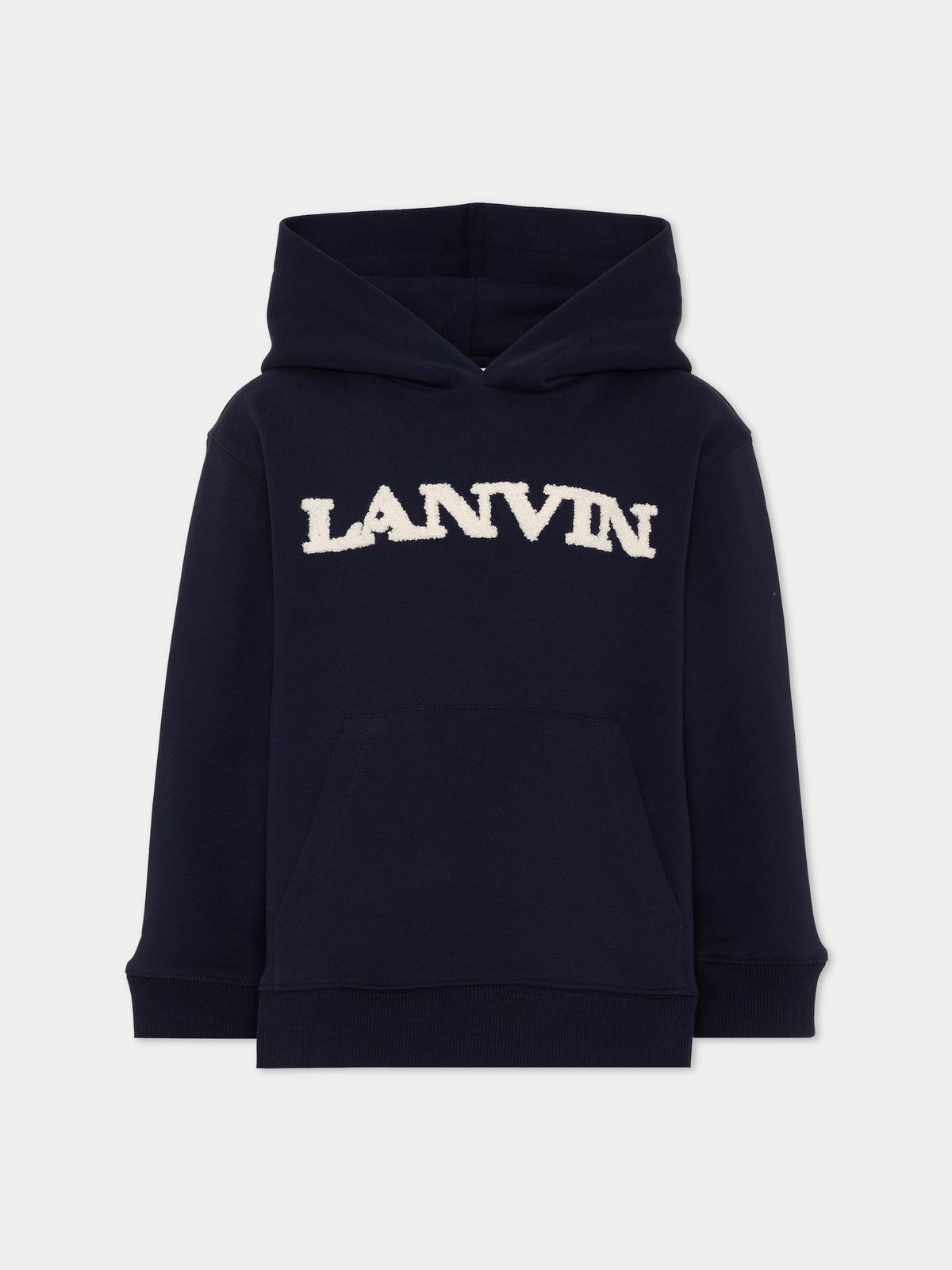 Felpa blu per bambino con logo,Lanvin Petite,N30435 855