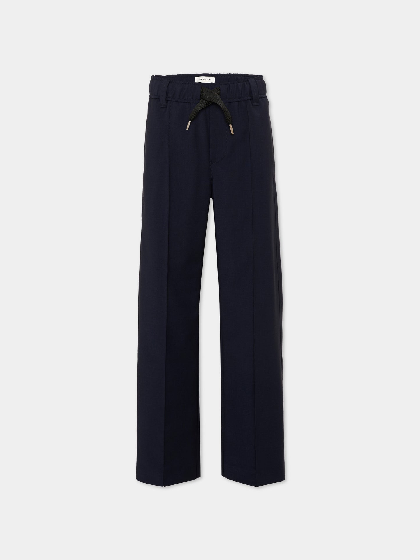 Pantaloni eleganti blu per bambino con logo,Lanvin Petite,N30441 868