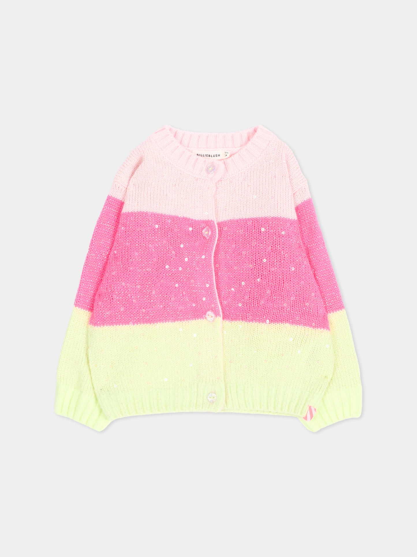 Cardigan multicolor per neonata,Billieblush,U22246 475