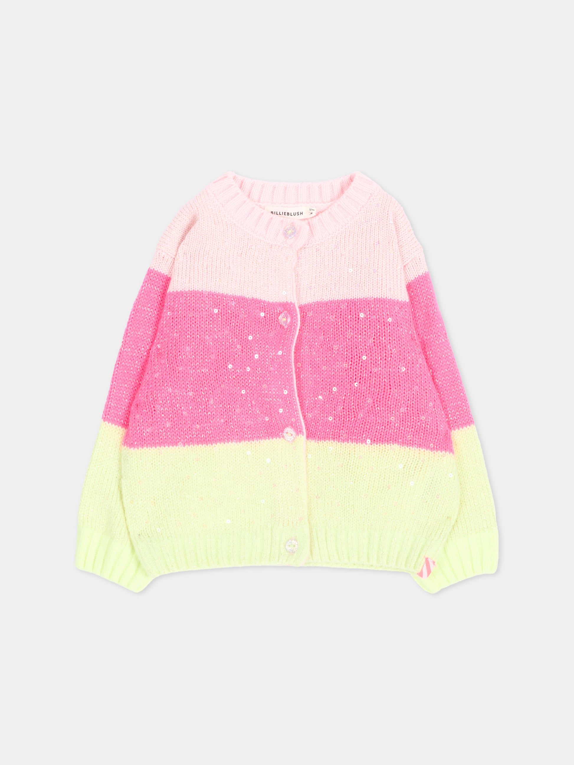 Cardigan multicolor per neonata,Billieblush,U22246 475