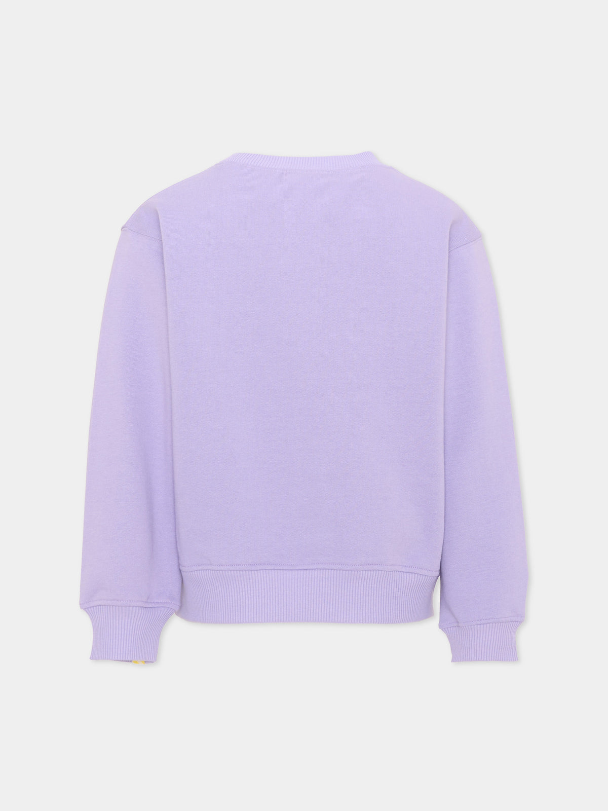 Felpa lilla per bambina con stampa,Billieblush,U22309 90E