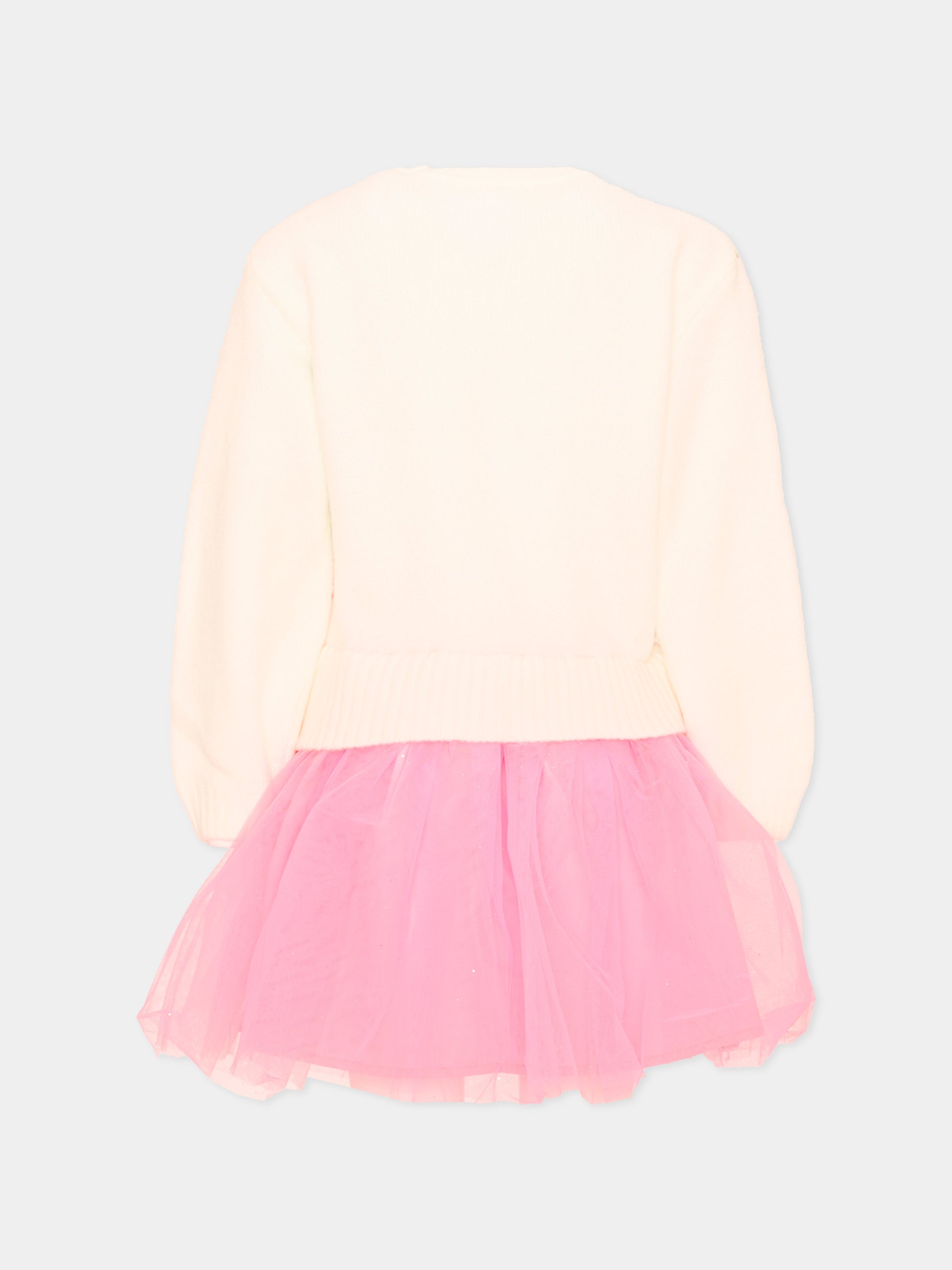 Vestito rosa per bambina con cuori,Billieblush,U22347 462