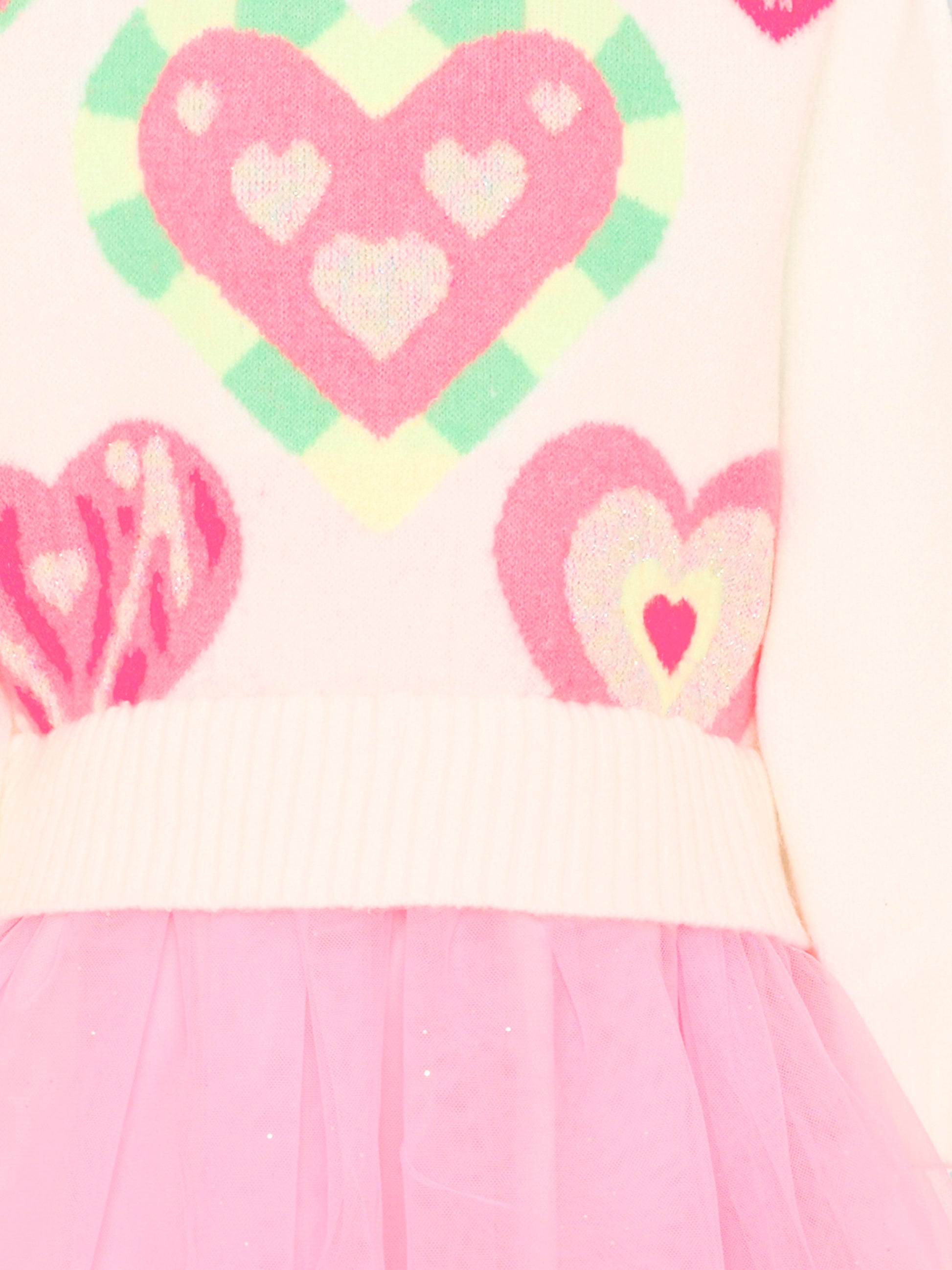Vestito rosa per bambina con cuori,Billieblush,U22347 462