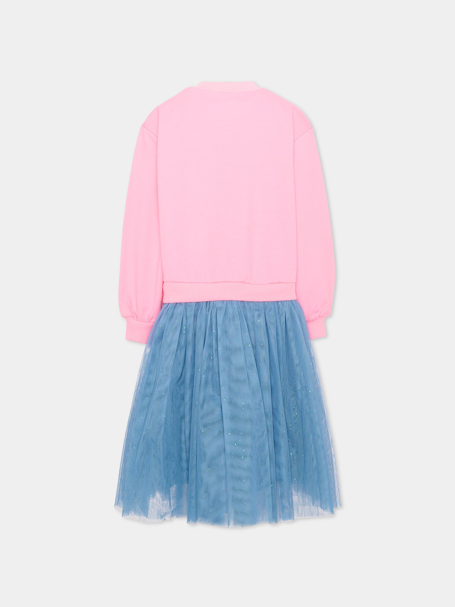 Vestito rosa per bambina con cuori,Billieblush,U22350 462