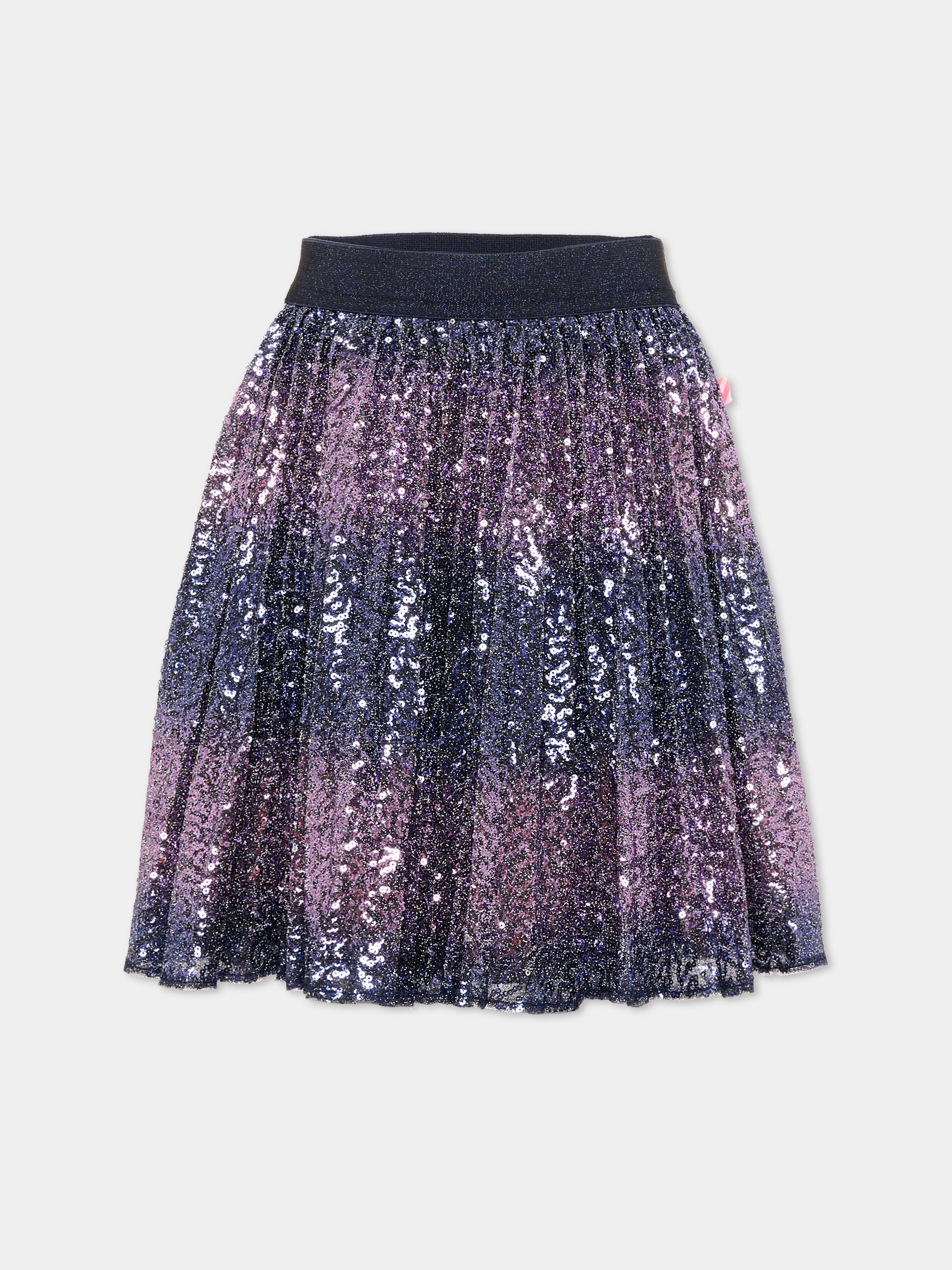 Gonna viola per bambina con paillettes,Billieblush,U22360 85T
