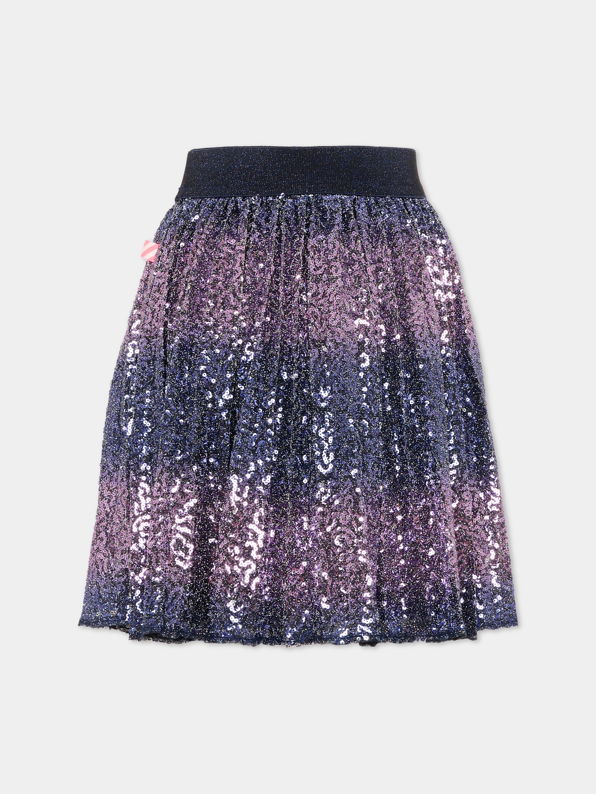 Gonna viola per bambina con paillettes,Billieblush,U22360 85T