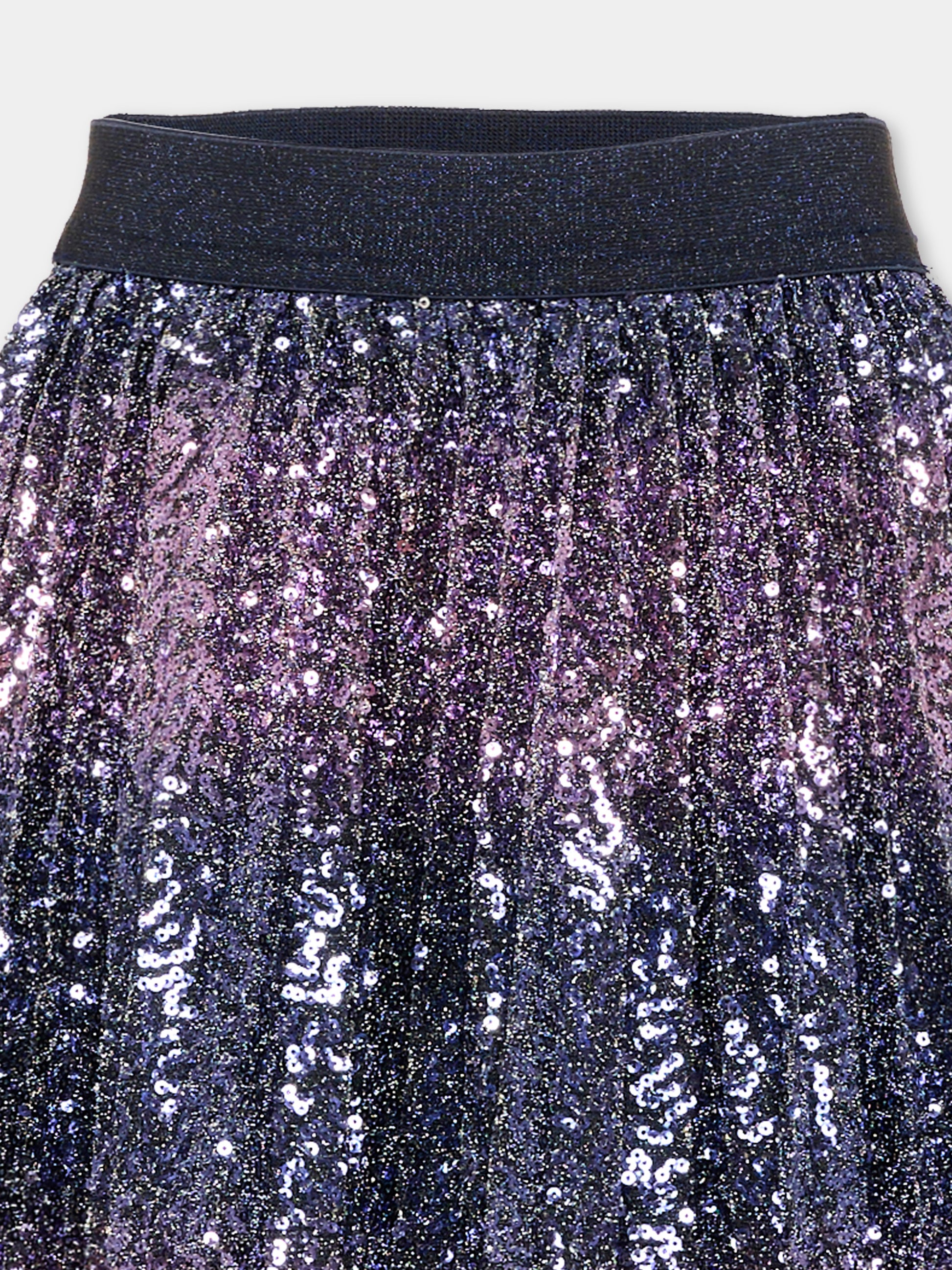 Gonna viola per bambina con paillettes,Billieblush,U22360 85T