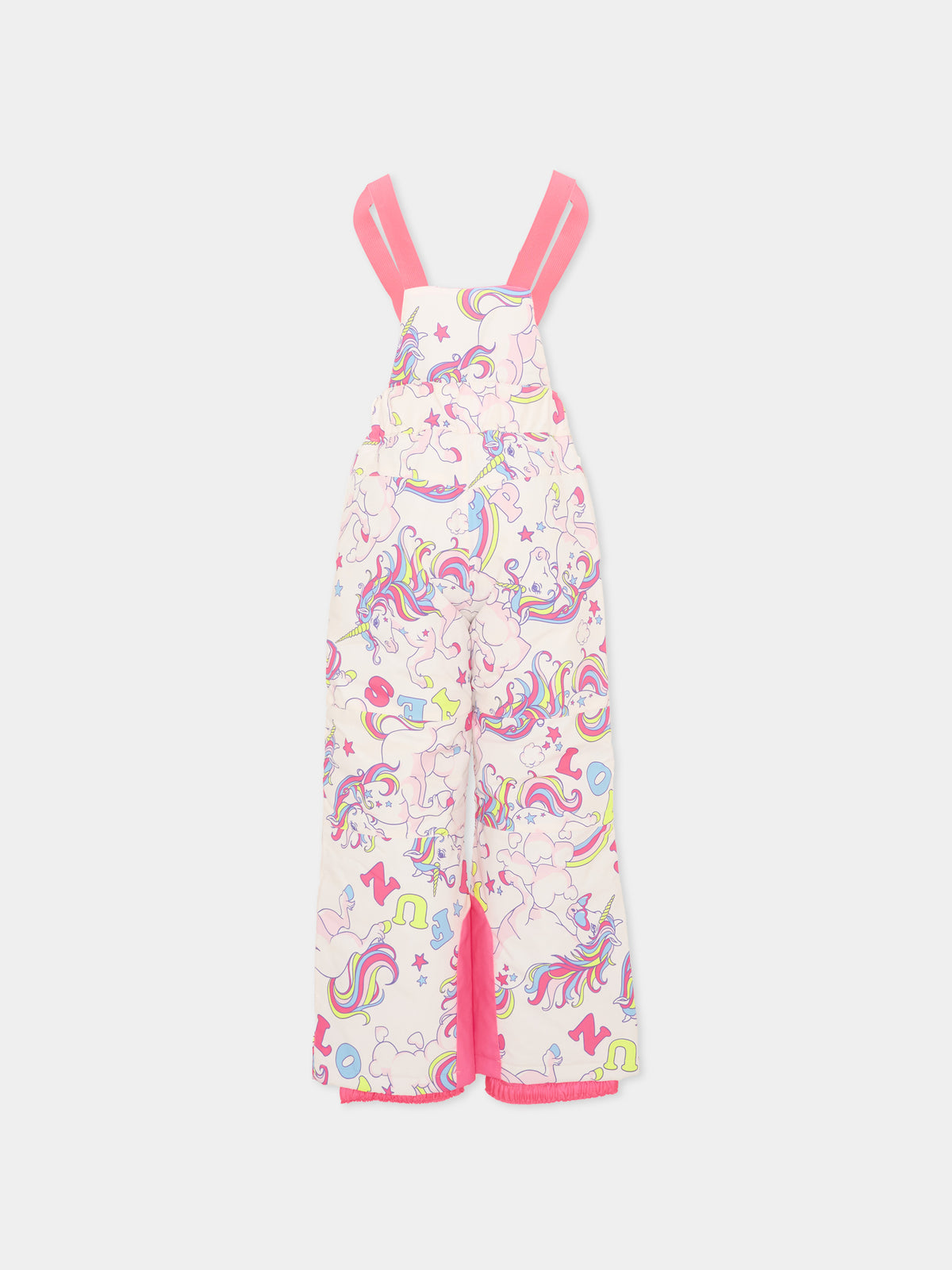 Pantalone da neve multicolor per bambina con unicorni,Billieblush,U22452 Z41