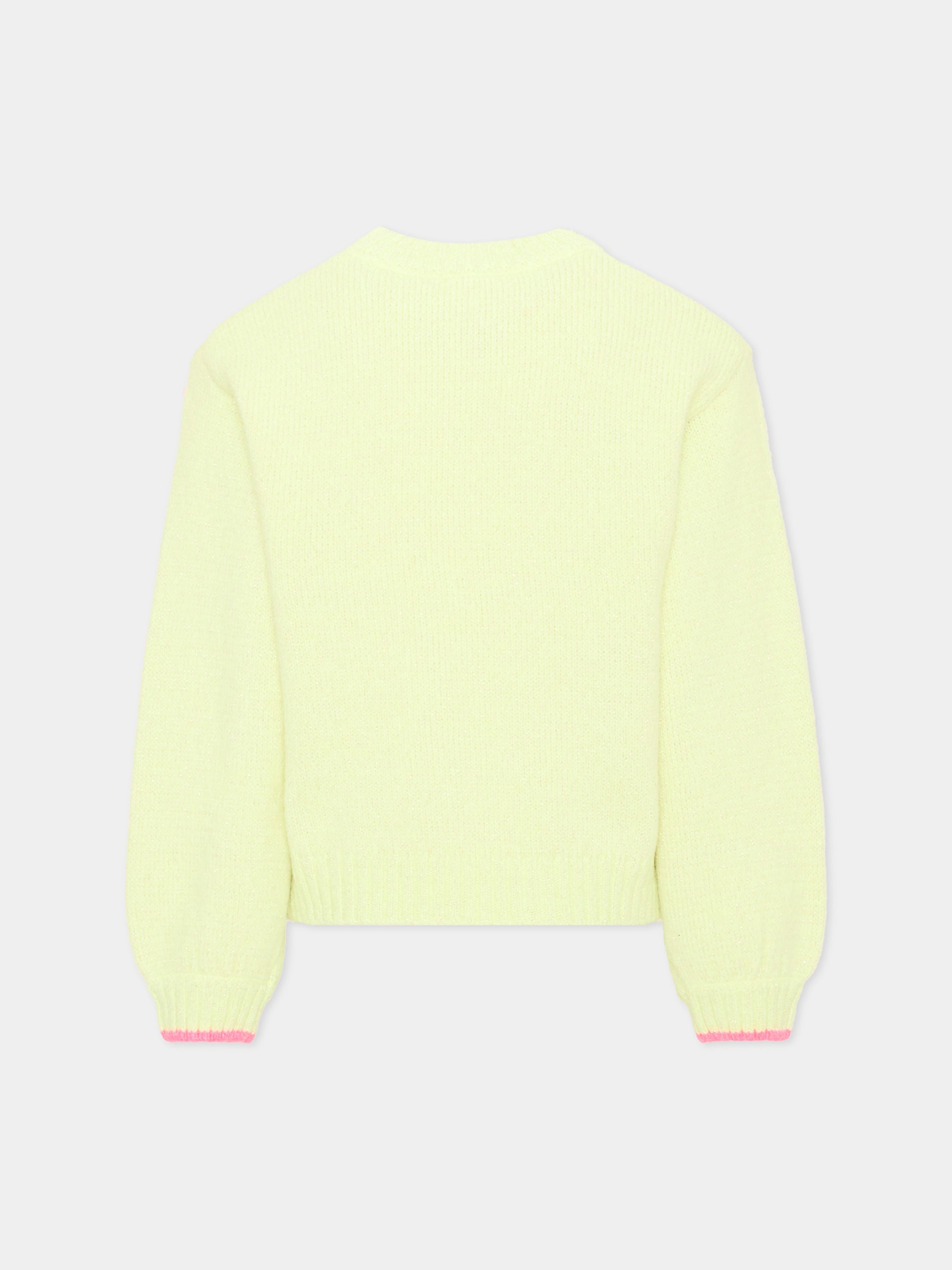 Maglione giallo per bambina,Billieblush,U22467 552