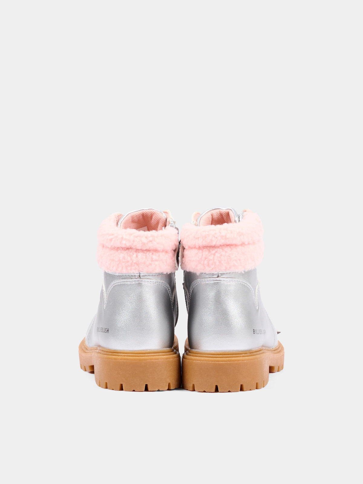 Anfibi argento per bambina con logo,Billieblush,U22488 016