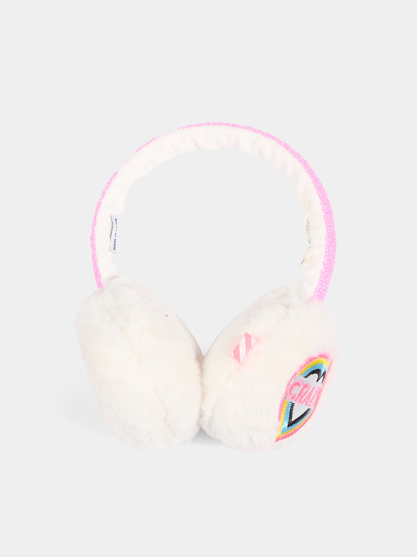 Paraorecchie avorio per bambina con cuore,Billieblush,U22495 121