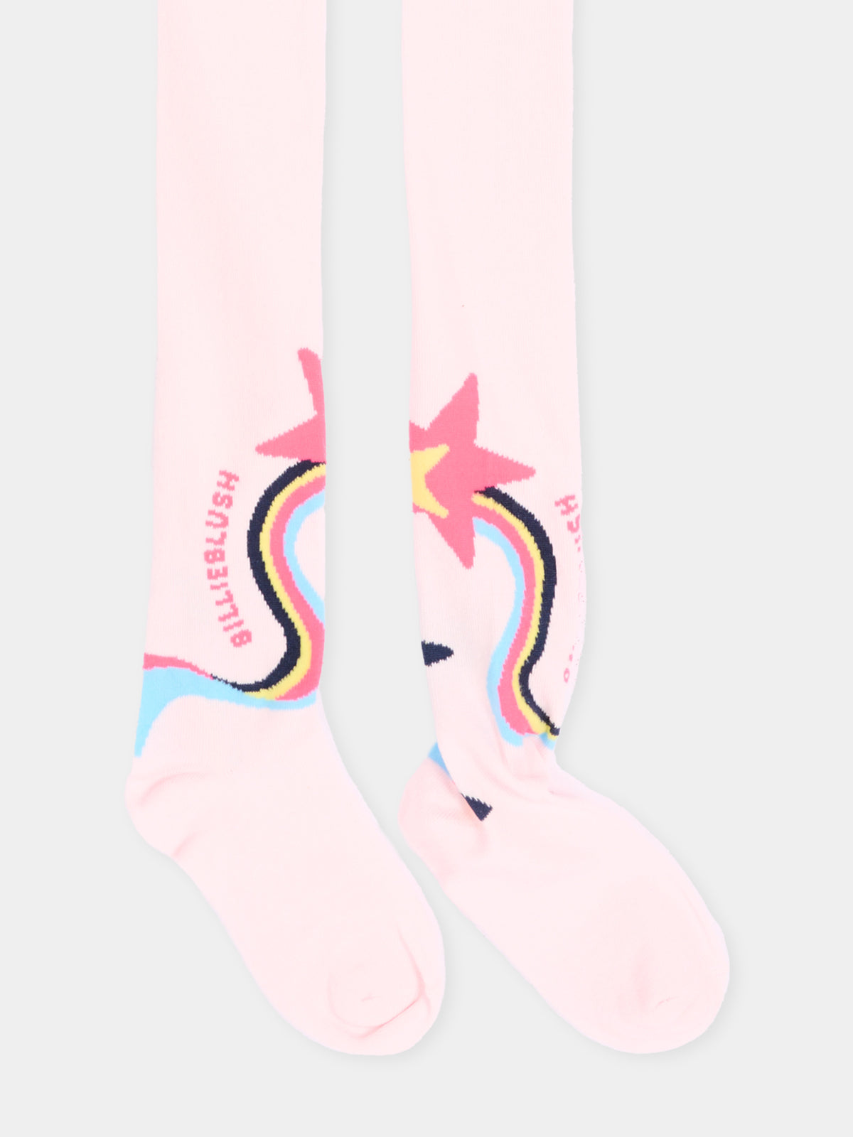 Collant rosa per bambina con stelle,Billieblush,U22511 475