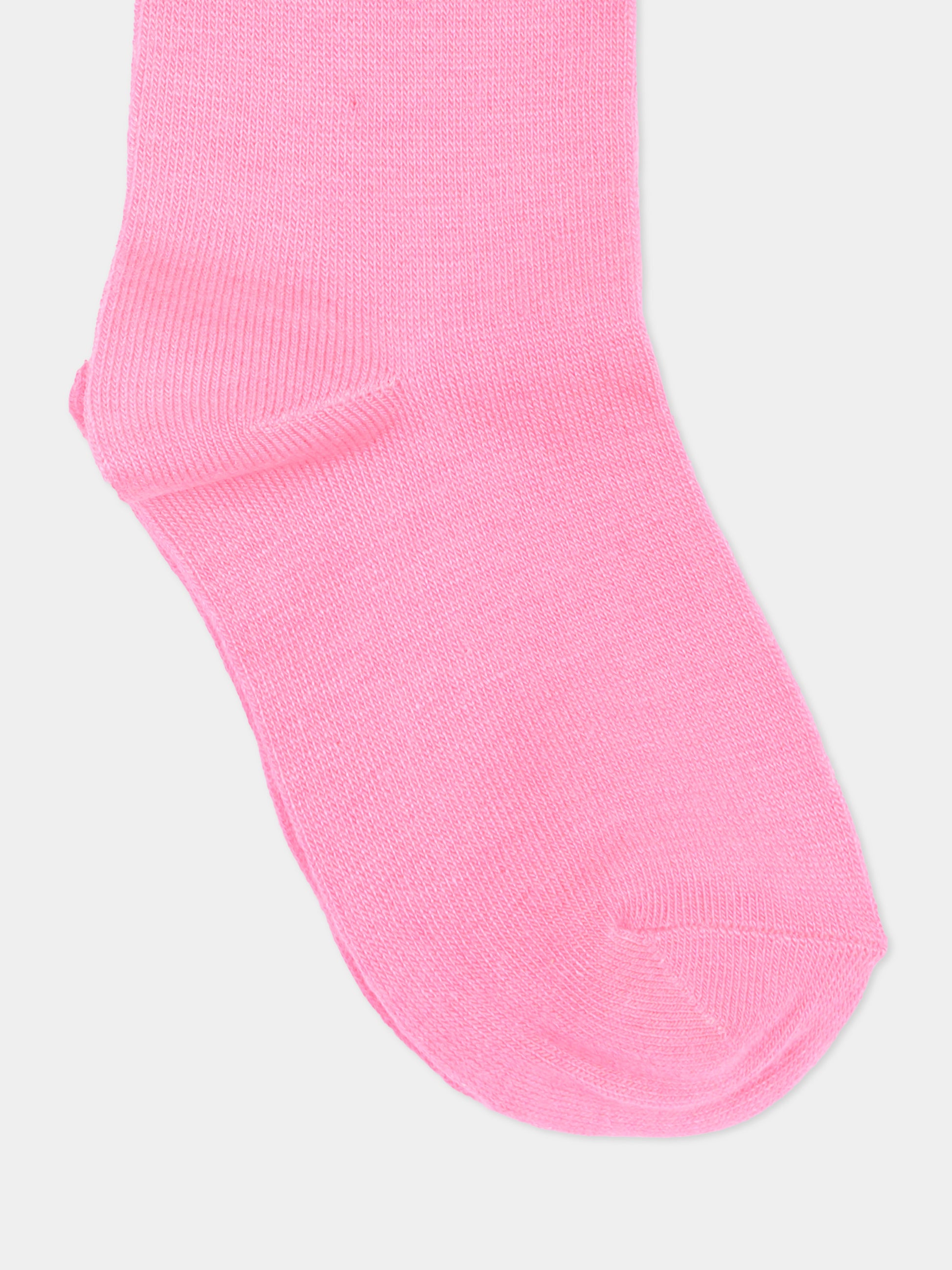 Calzini fucsia per bambina con tulle,Billieblush,U22514 47A