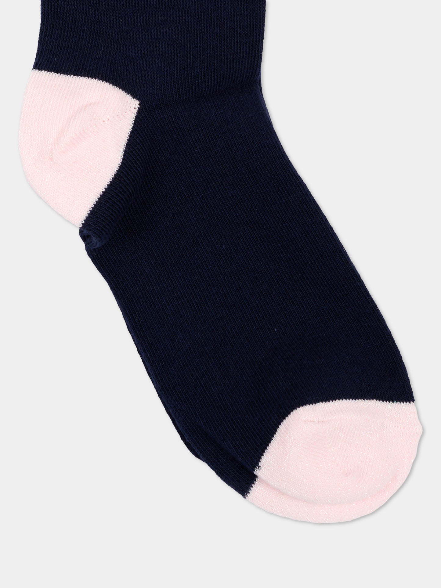Calzini blu per bambina con cuore,Billieblush,U22517 85T