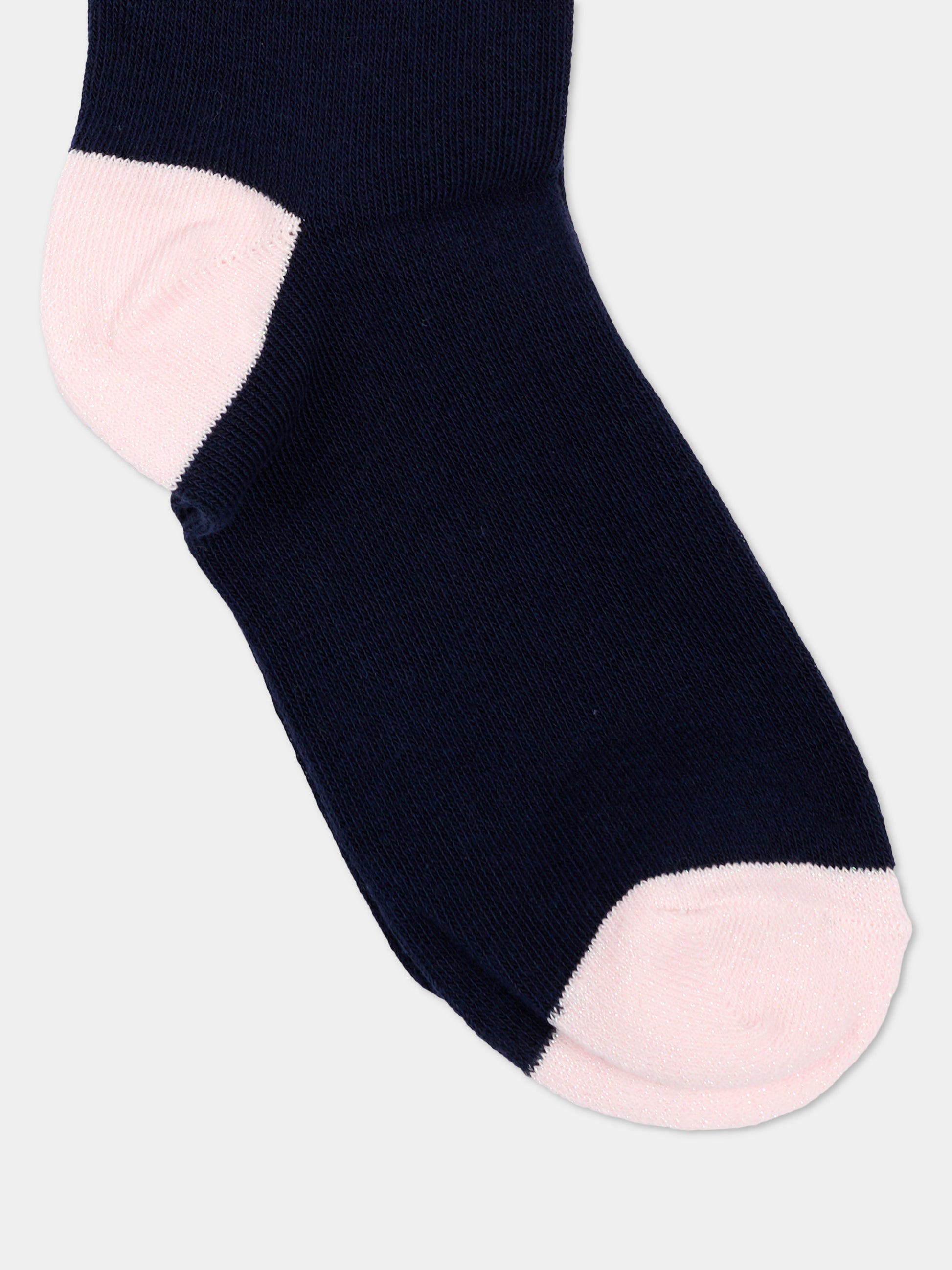 Calzini blu per bambina con cuore,Billieblush,U22517 85T