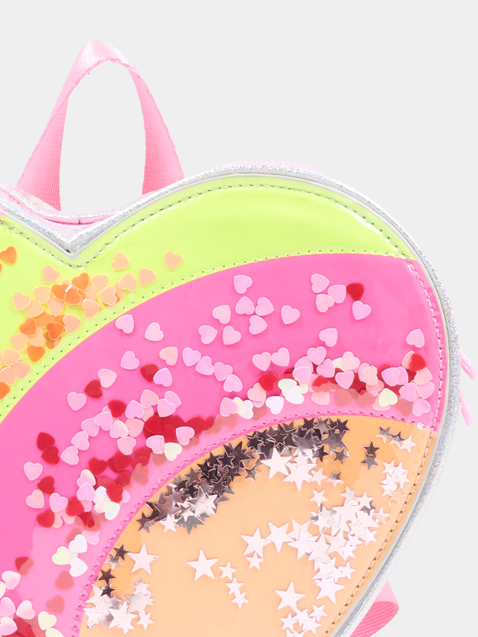 Zaino multicolor per bambina a cuore,Billieblush,U22533 111