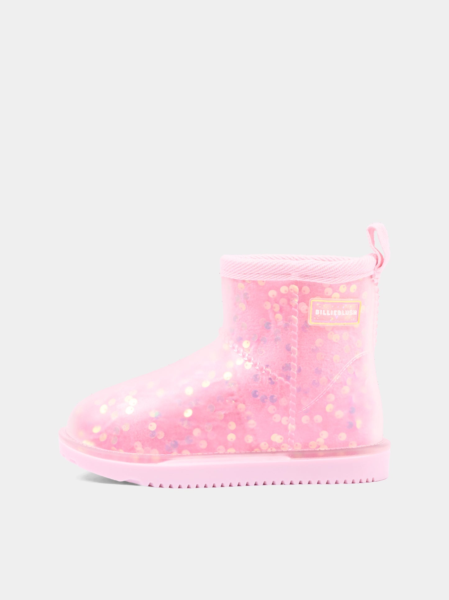 Stivali Neve rosa per bambina con paillettes,Billieblush,U22602 475