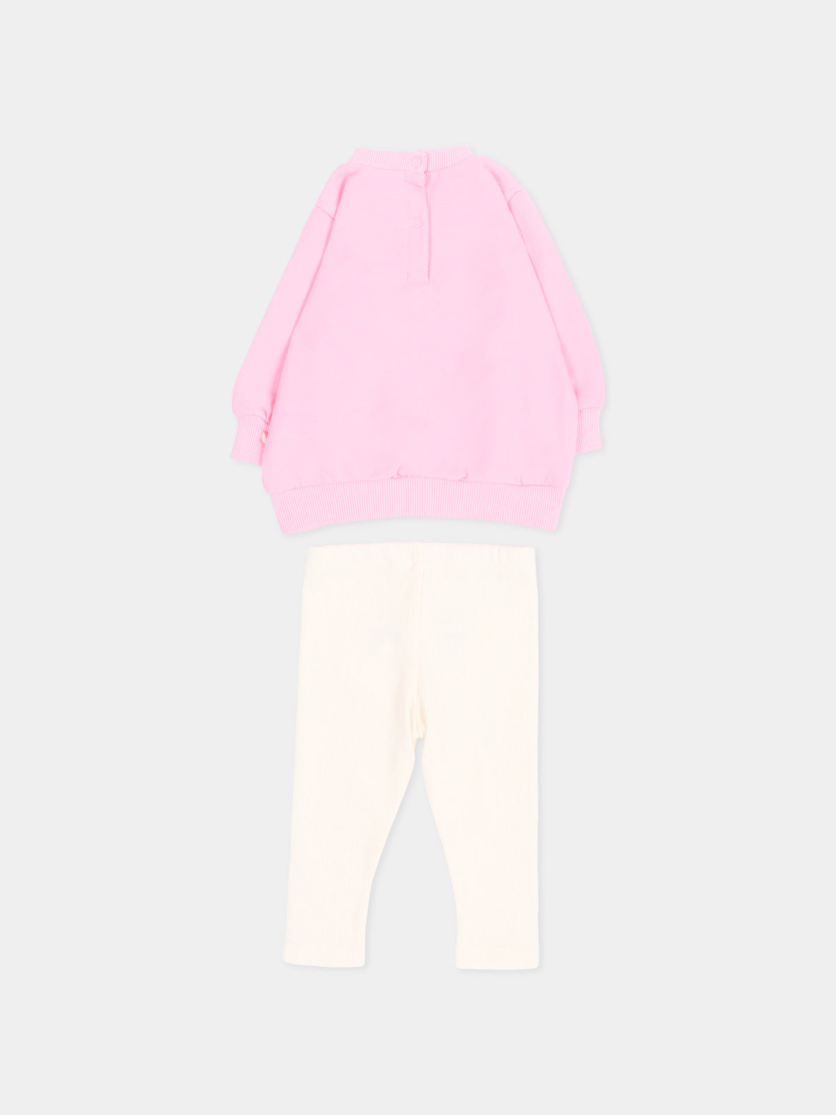 Completo sportivo rosa per neonata con fiocchi,Billieblush,U22613 462