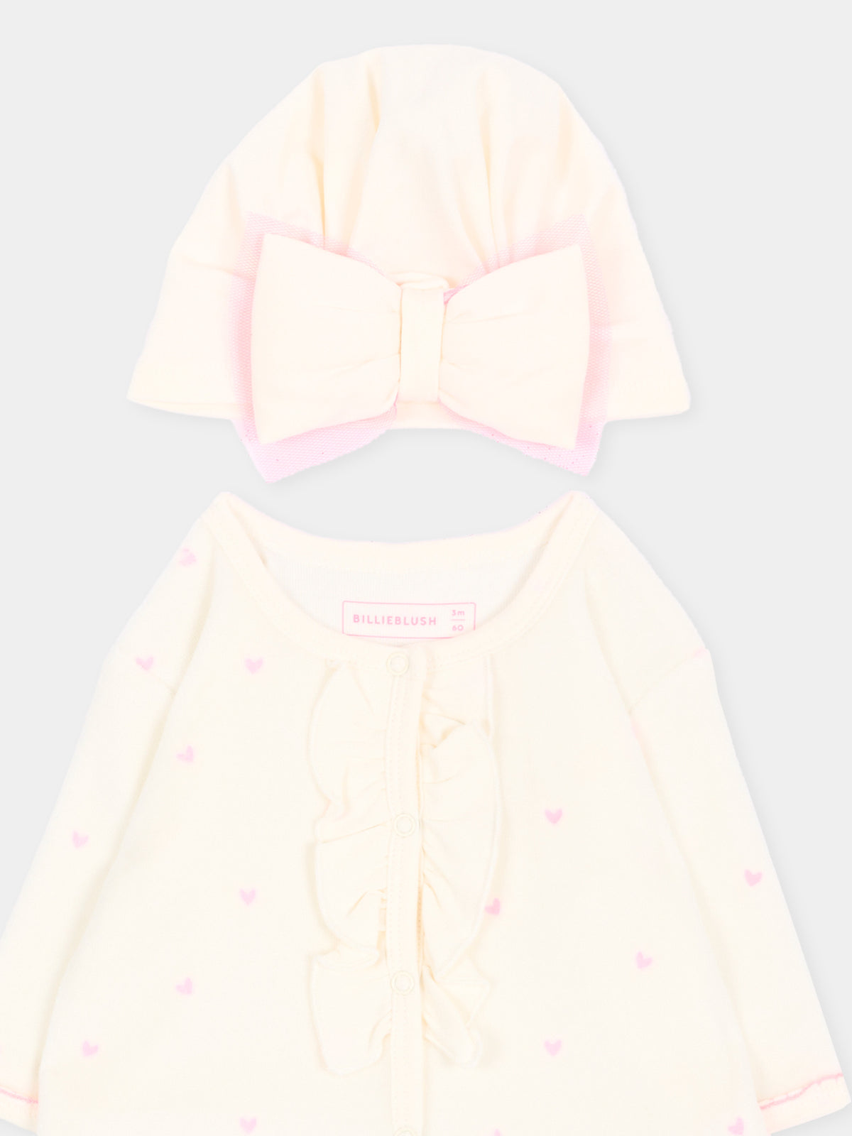 Set Tutine avorio per neonata con cuori,Billieblush,U22615 121