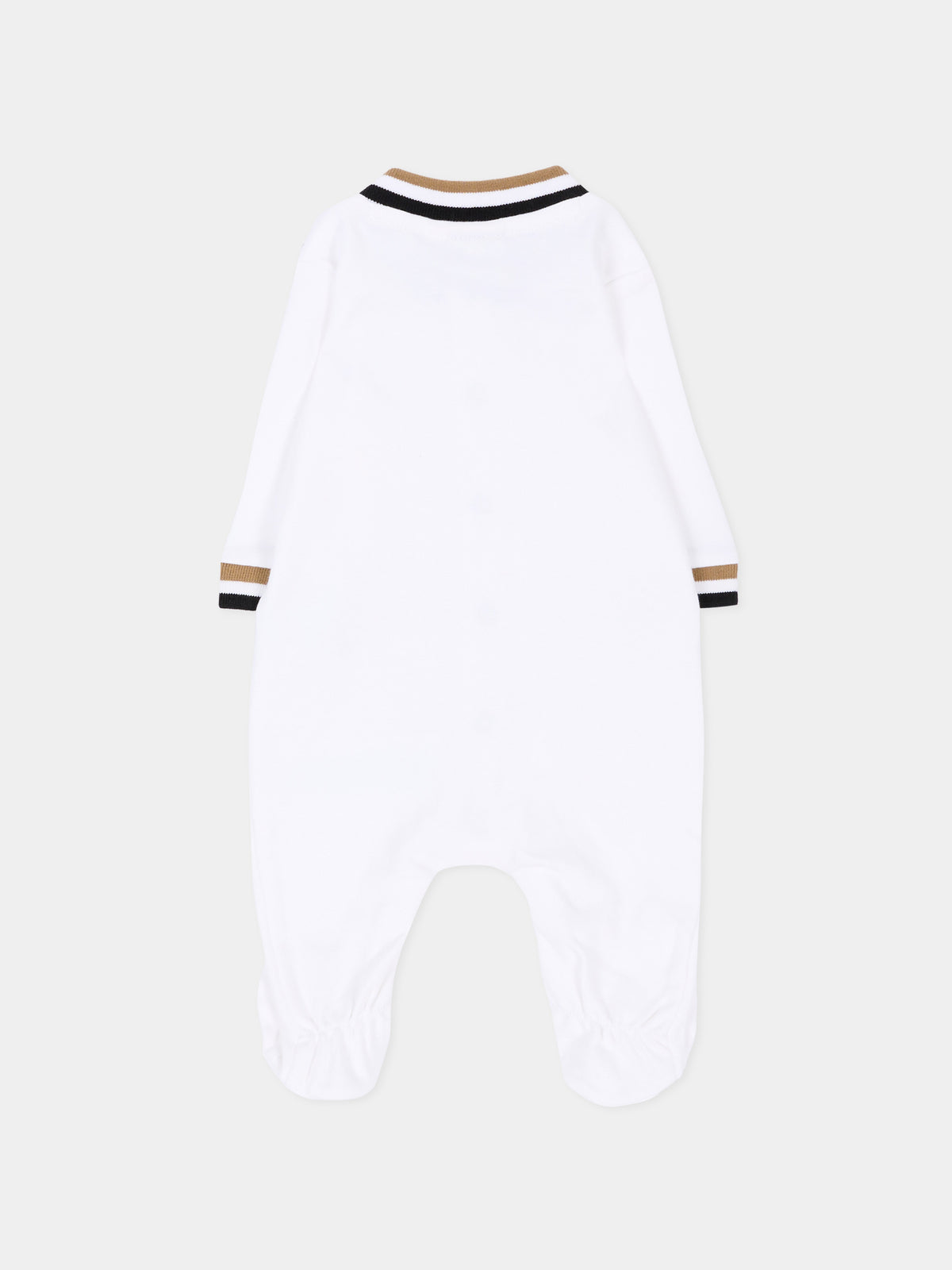 Set tutina bianco per neonato con logo,Boss,J53293 10P