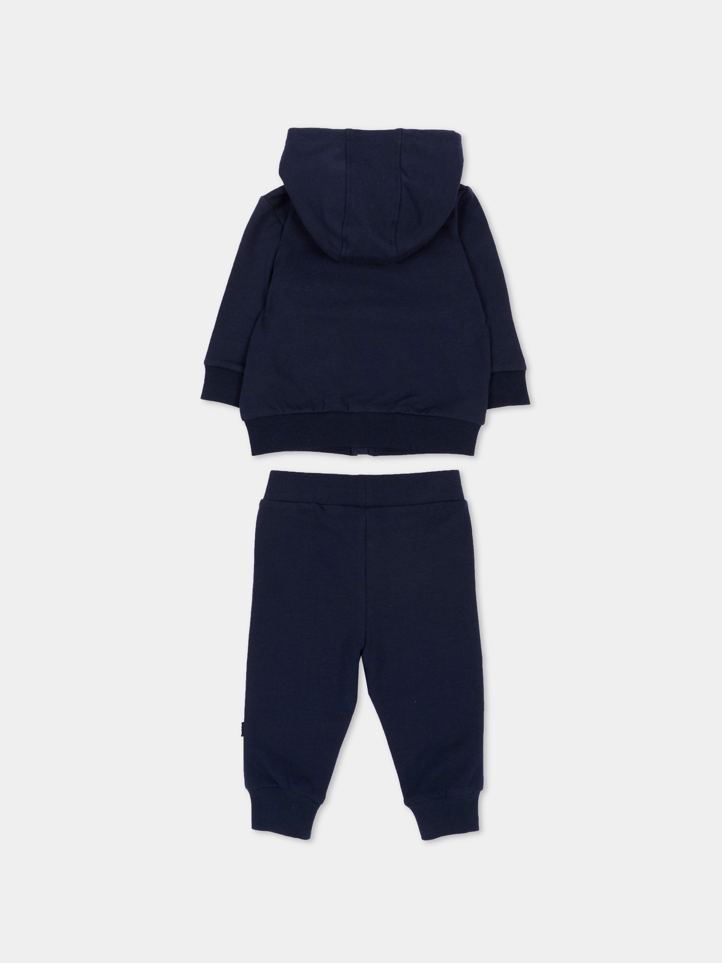Completo sportivo blu per neonato con logo,Boss,J53307 849