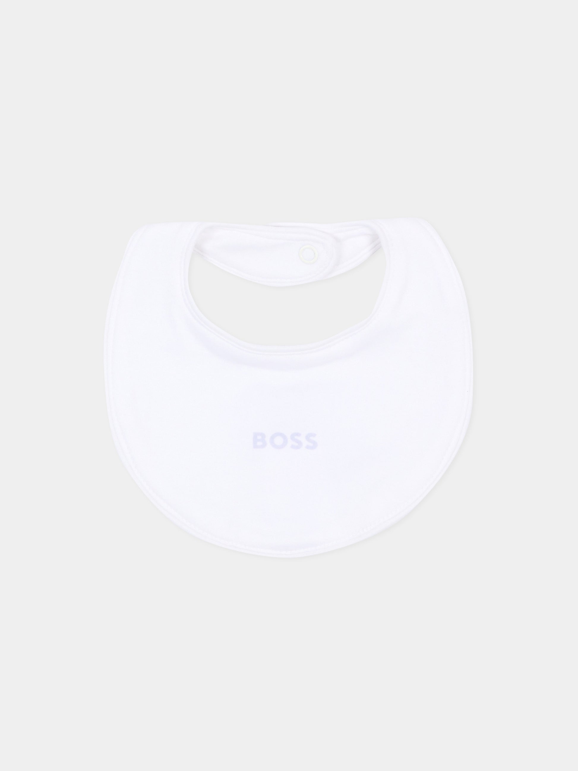Set tutina bianco per neonato con logo,Boss,J53313 771