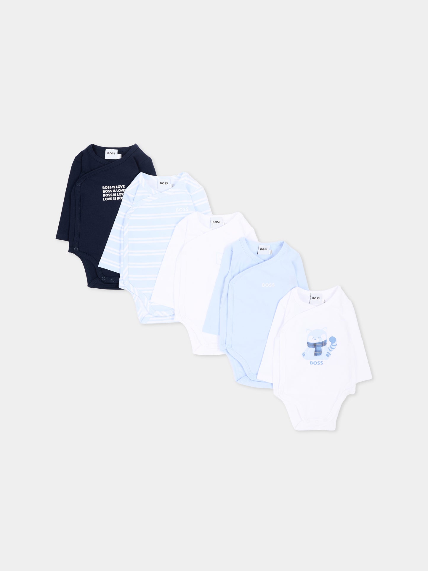 Body multicolor per neonato con logo,Boss,J53315 771