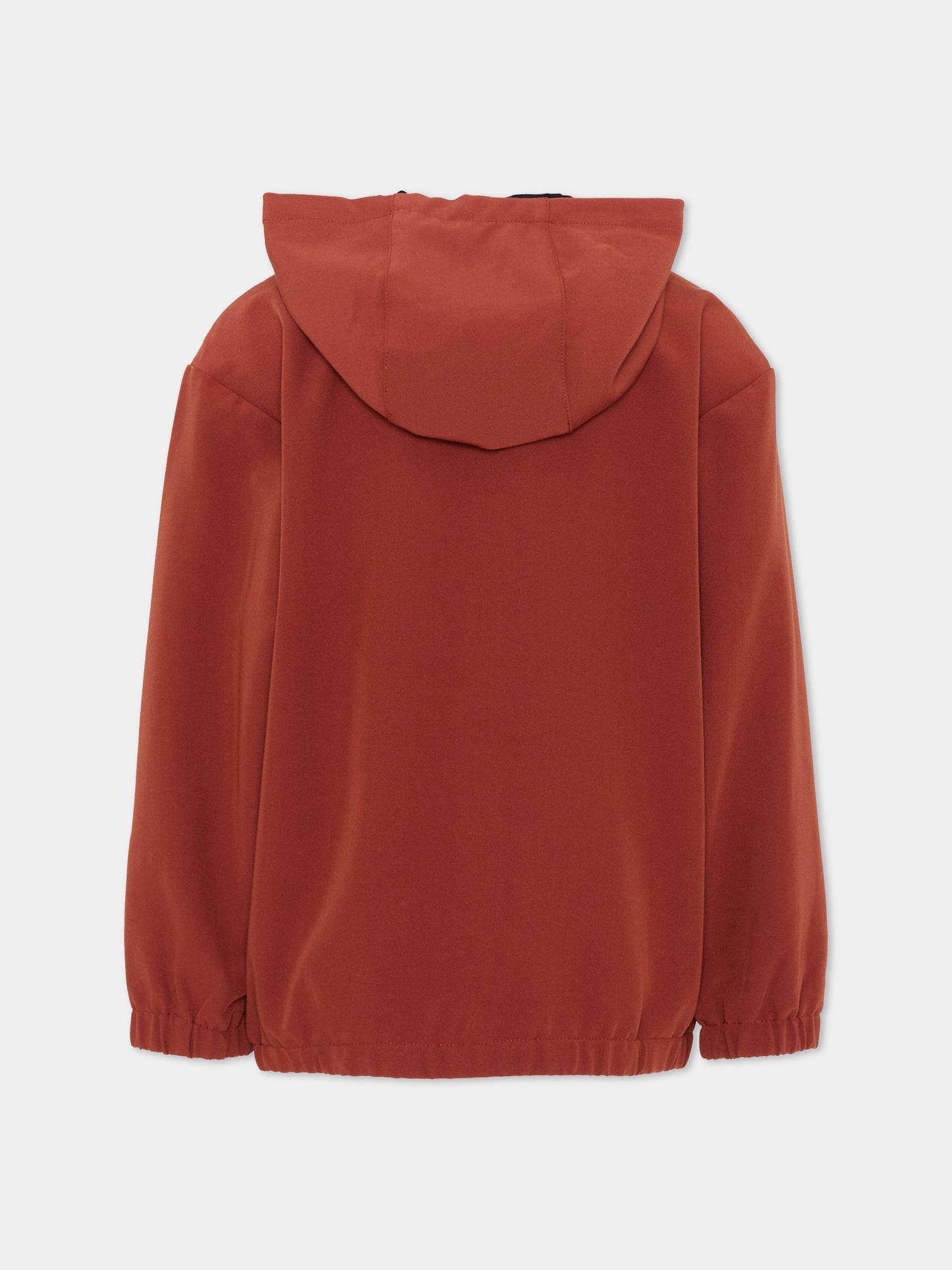 Felpa bordeaux per bambino con logo,Boss,J53399 95G
