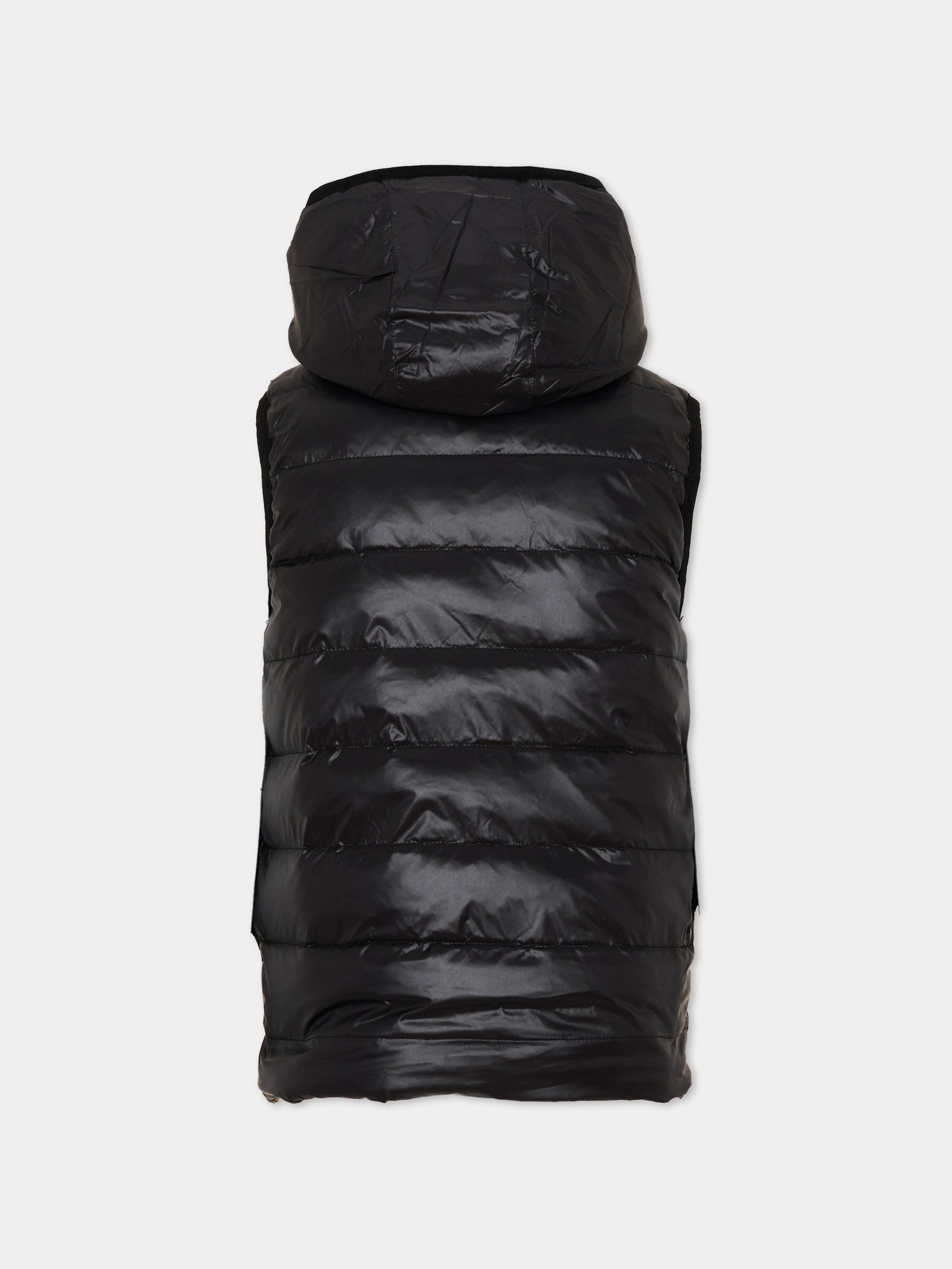 Gilet verde per bambino con logo,Boss,J53436 63D