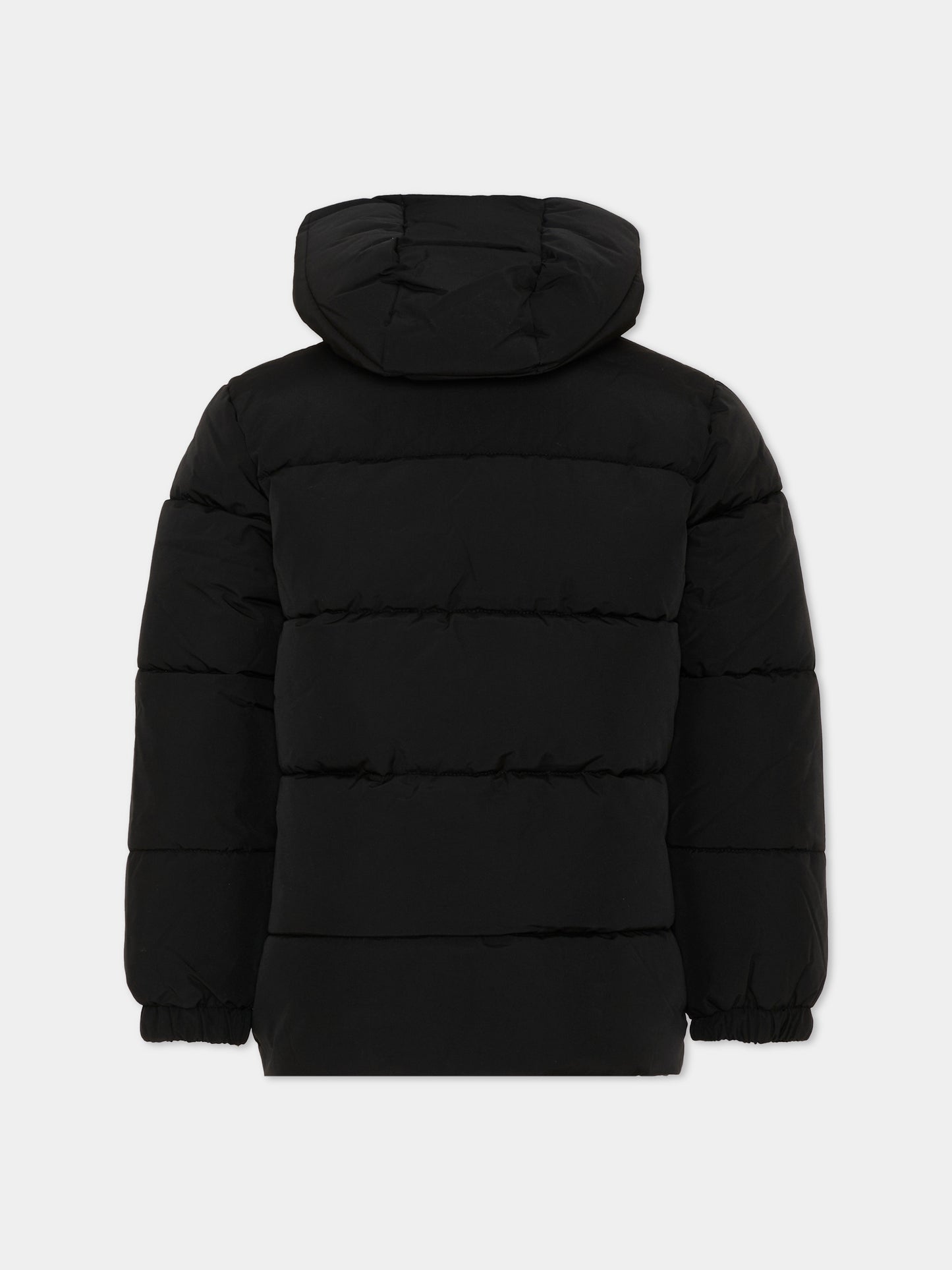 Piumini nero per bambino con logo,Boss,J53437 09B