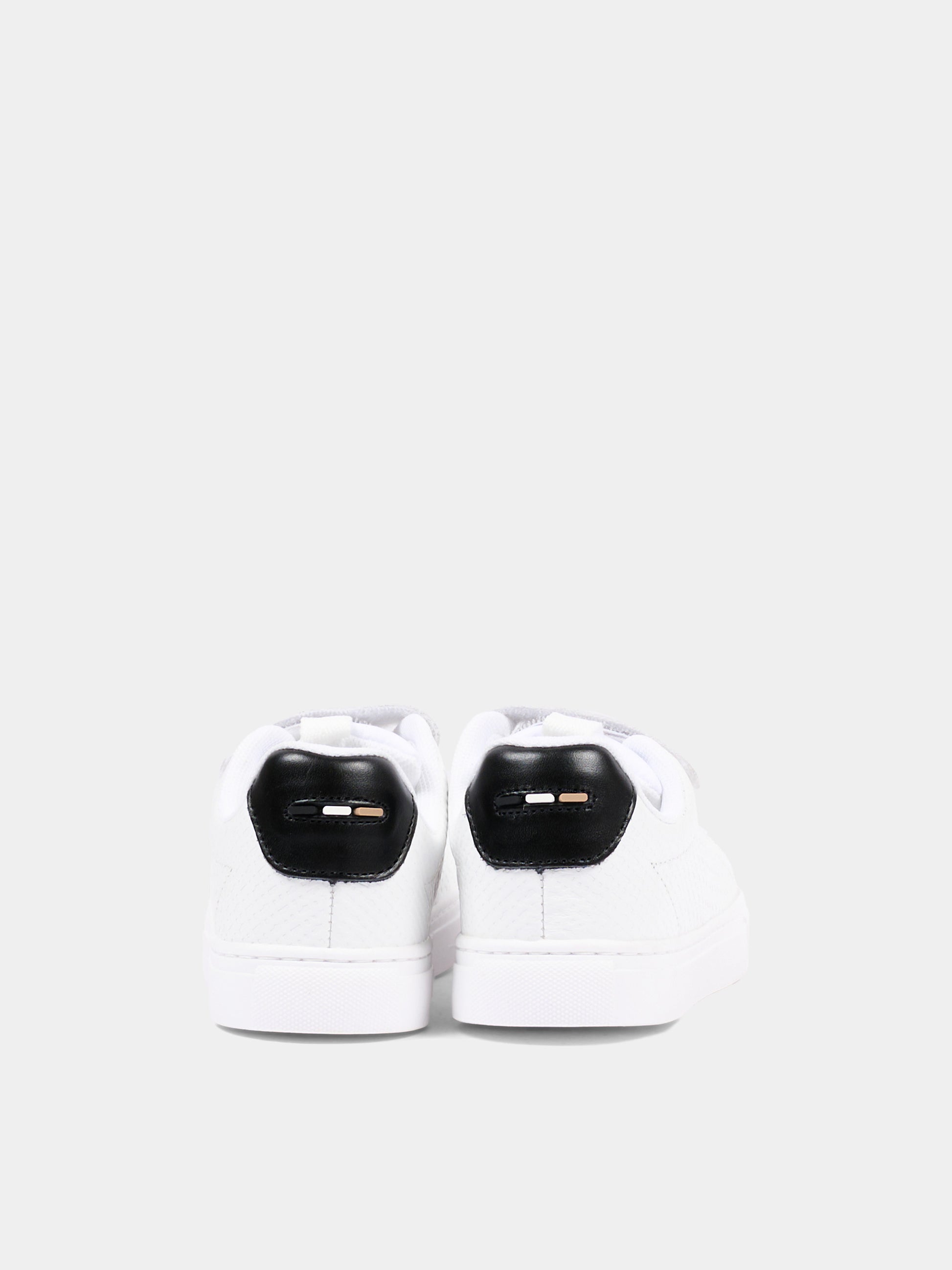 Sneakers bianche per bambino con logo,Boss,J53540 10P