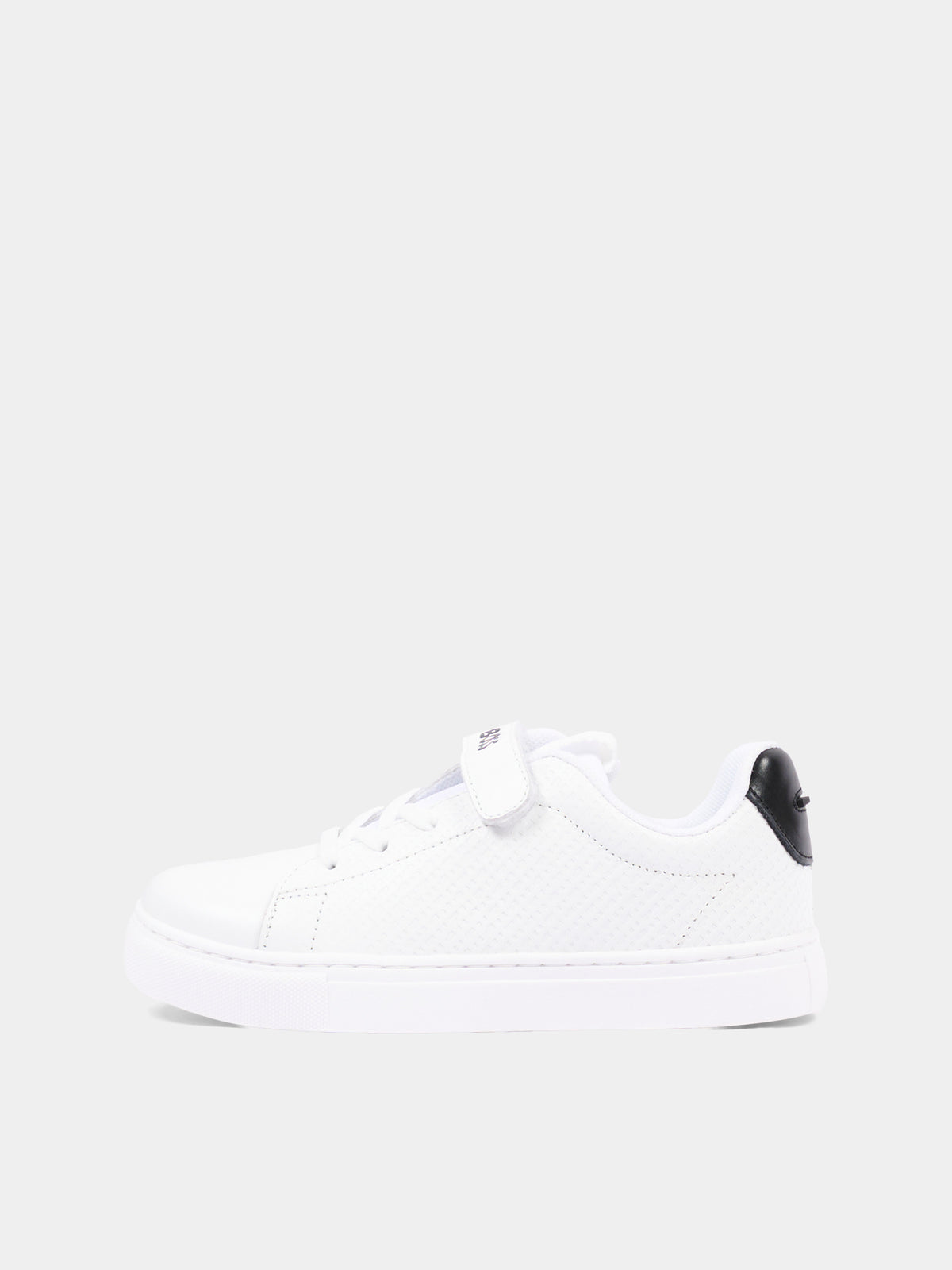 Sneakers bianche per bambino con logo,Boss,J53540 10P