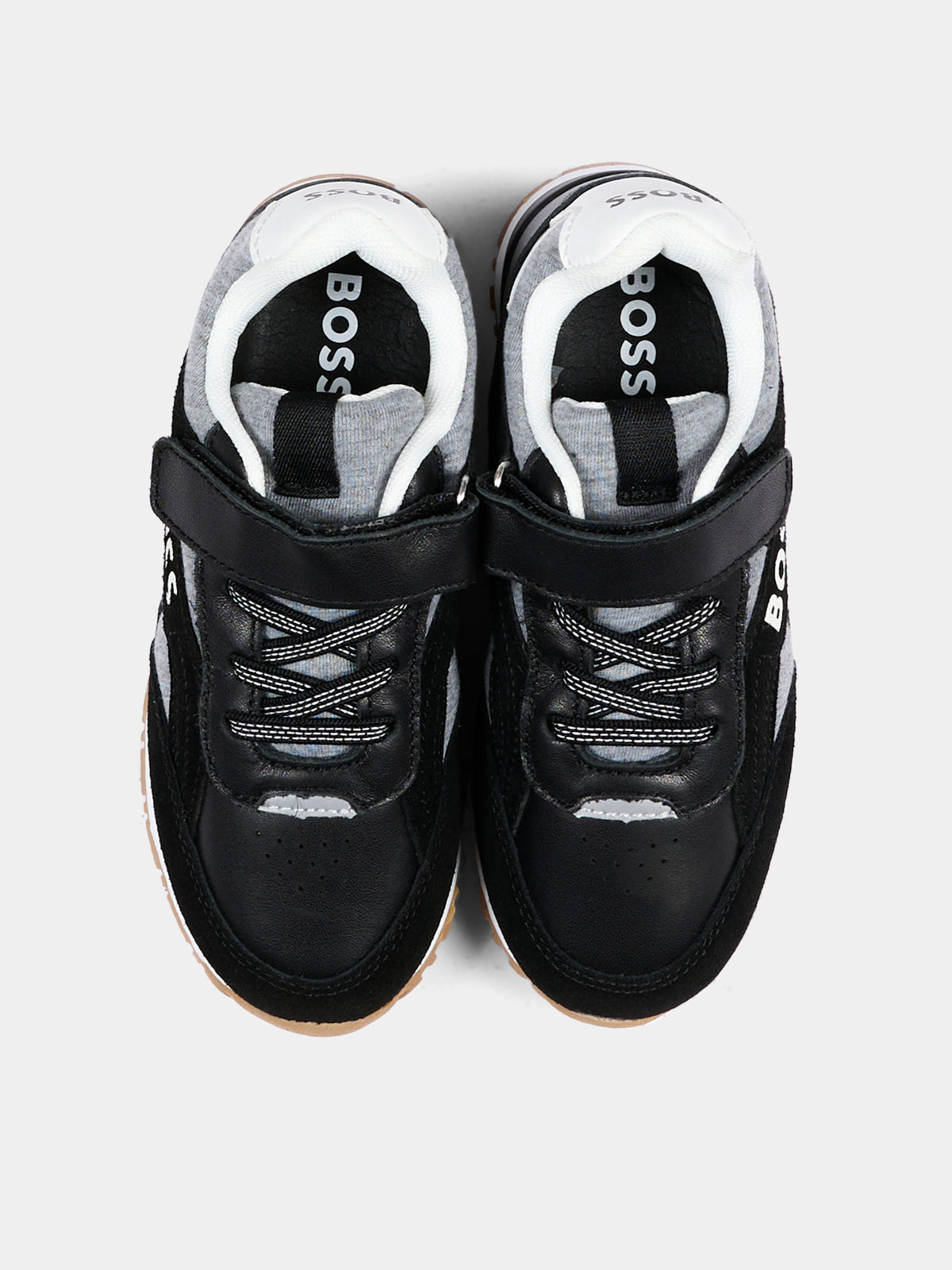 Sneakers nere per bambino con logo,Boss,J53544 09B