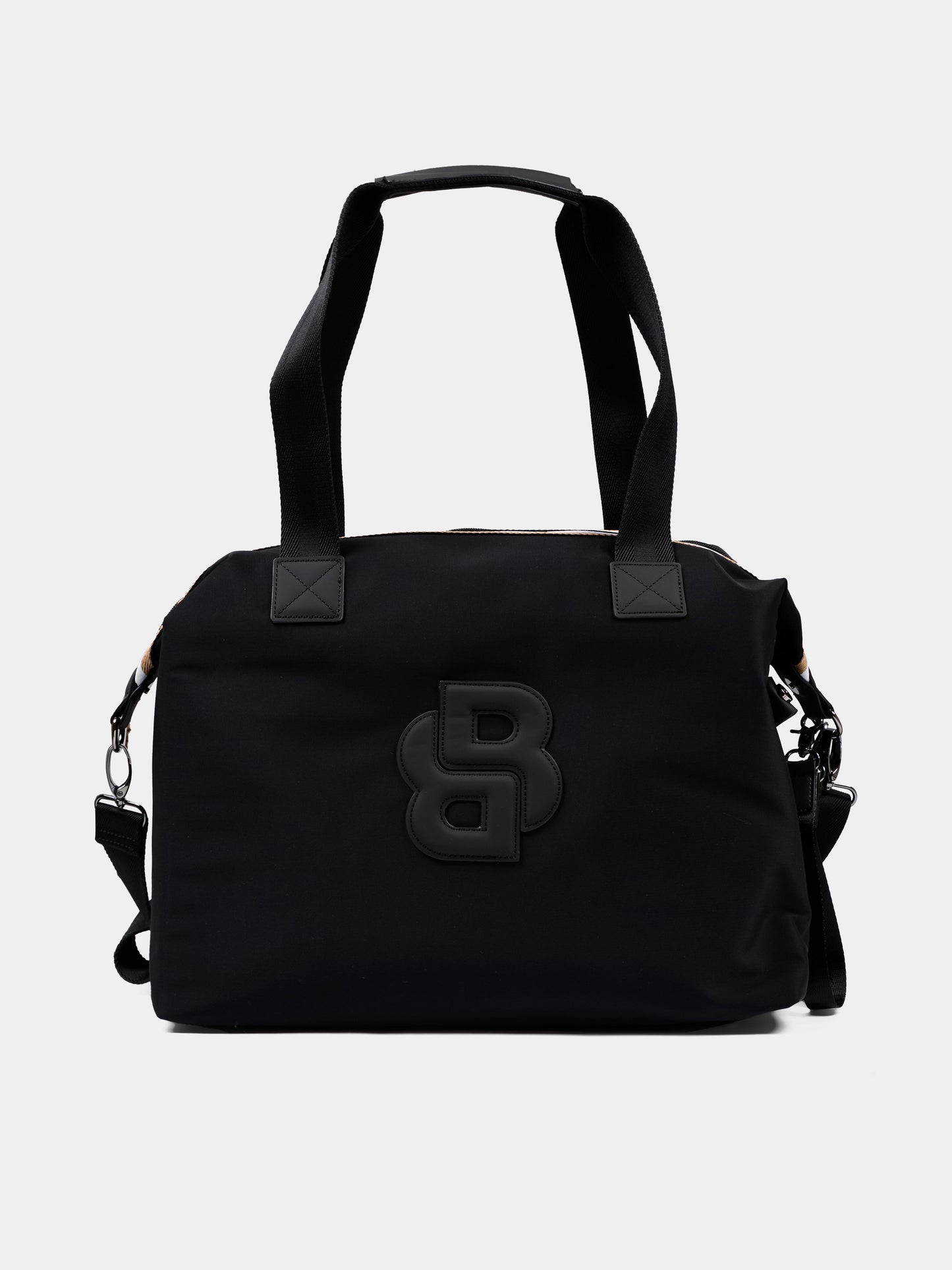 Borsa mamma nera per neonati con logo,Boss,J53560 09B