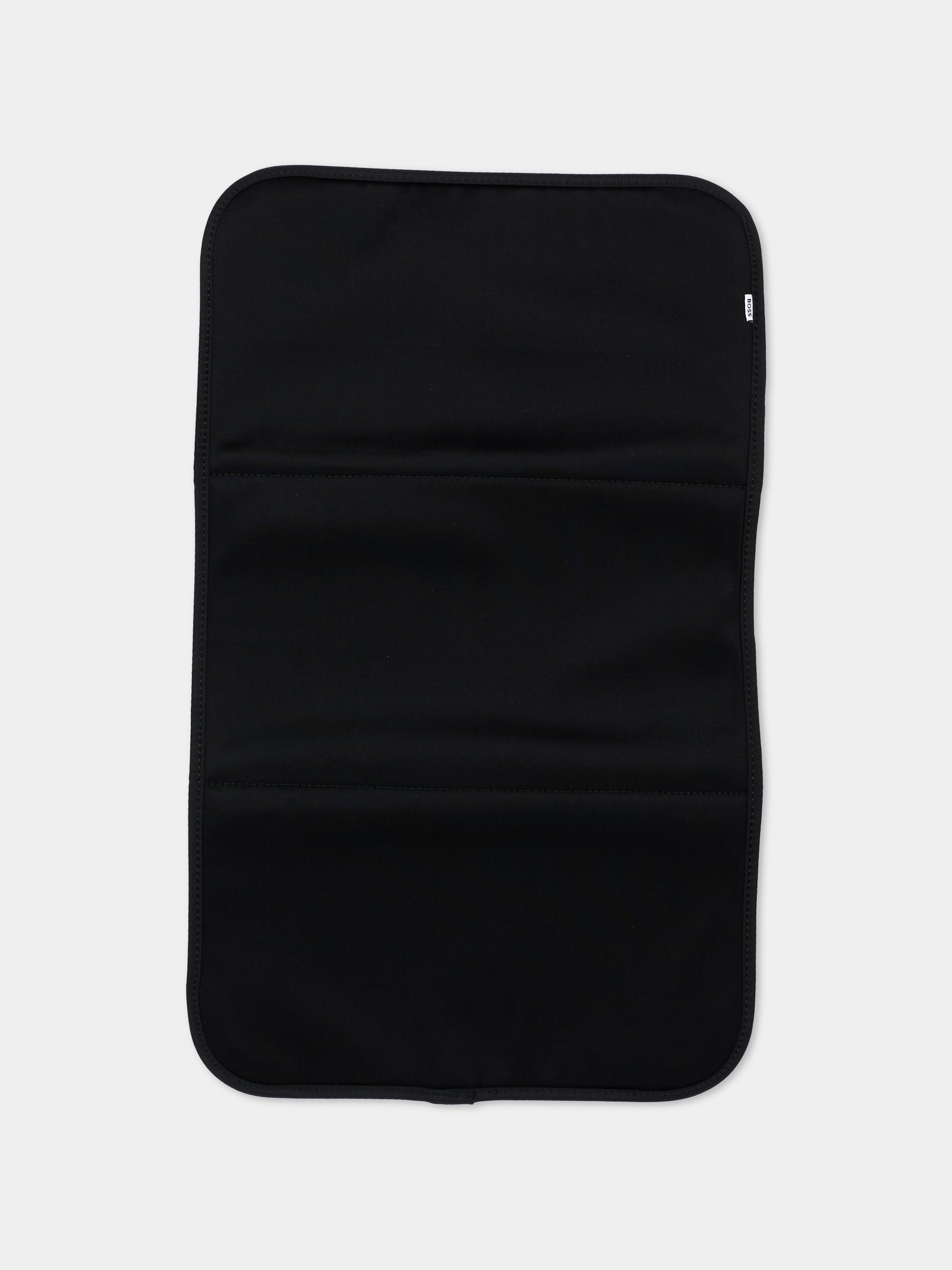 Borsa mamma nera per neonati con logo,Boss,J53560 09B
