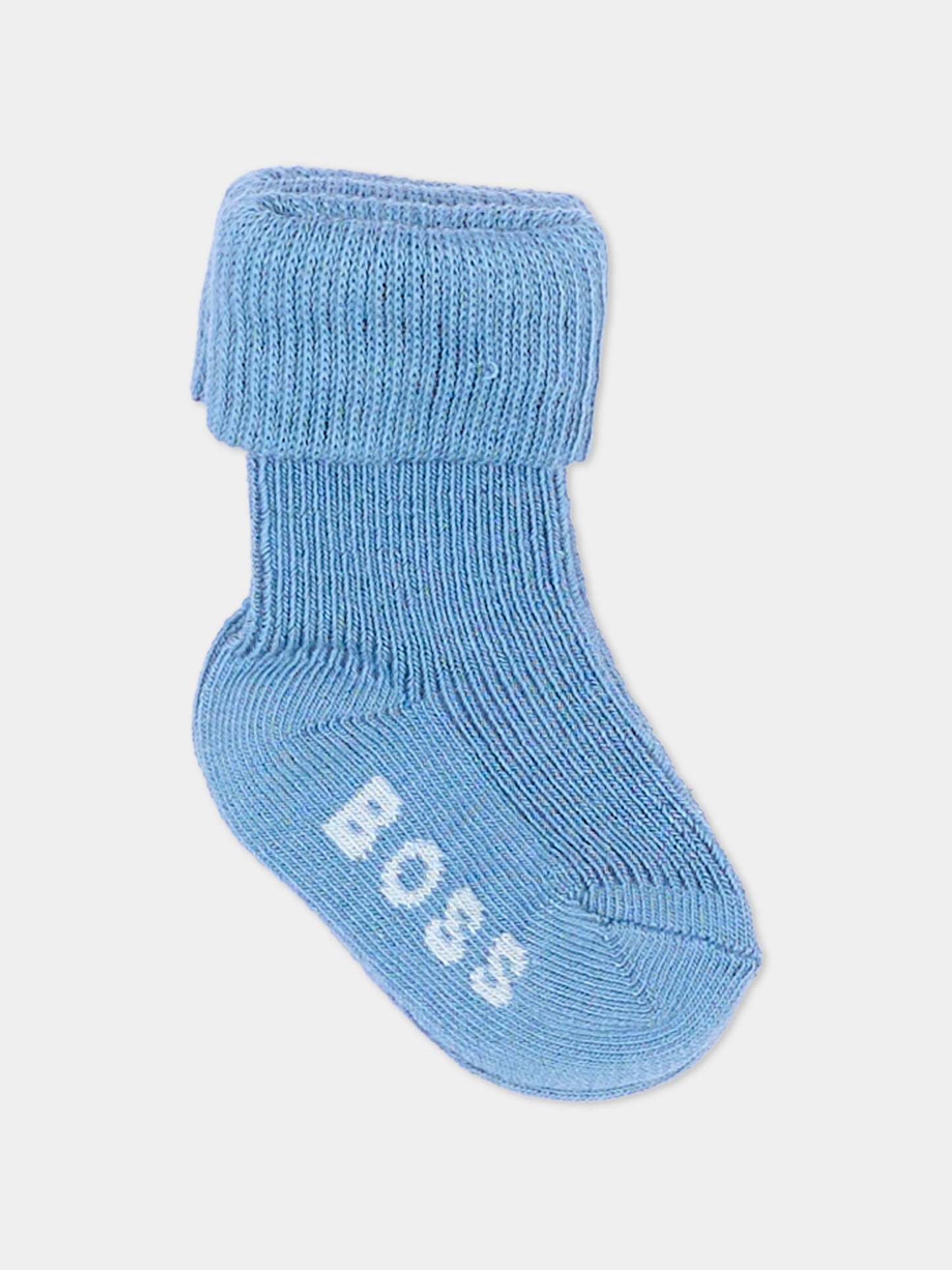 Calzini multicolor per neonato con logo,Boss,J53568 81N