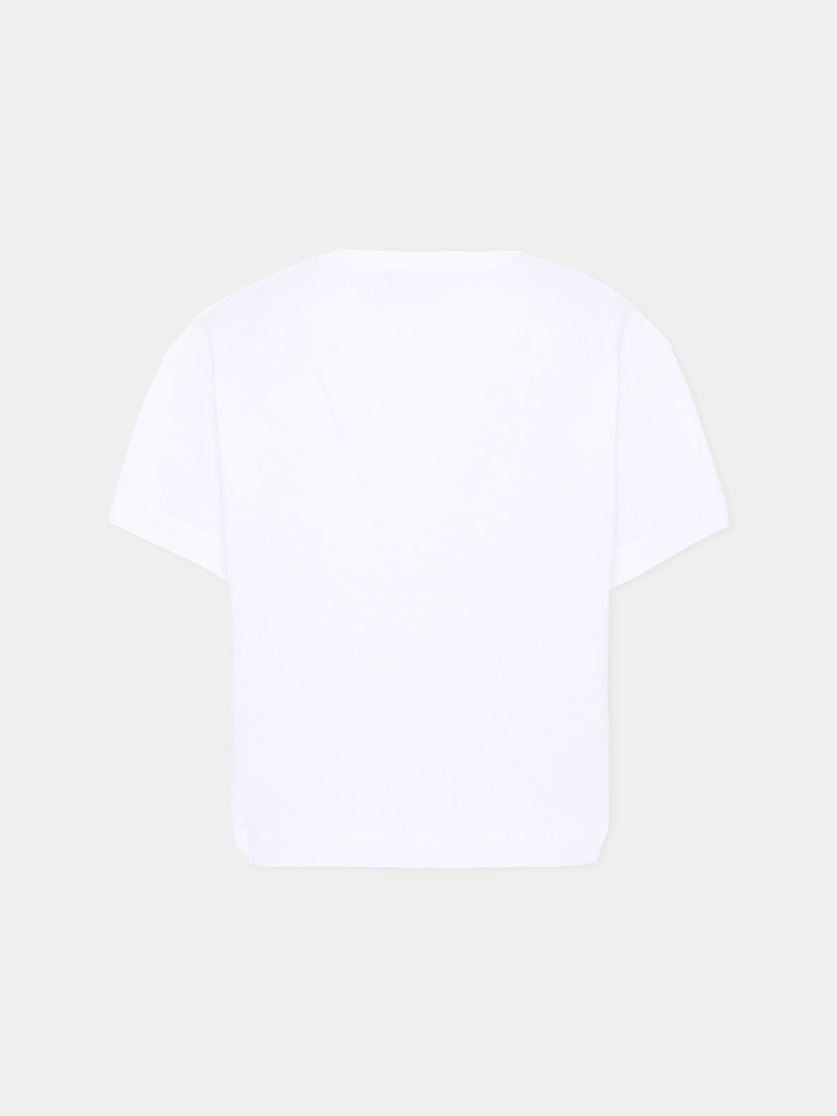 T-Shirt bianca per bambina con logo,Givenchy Kids,H31315 10P