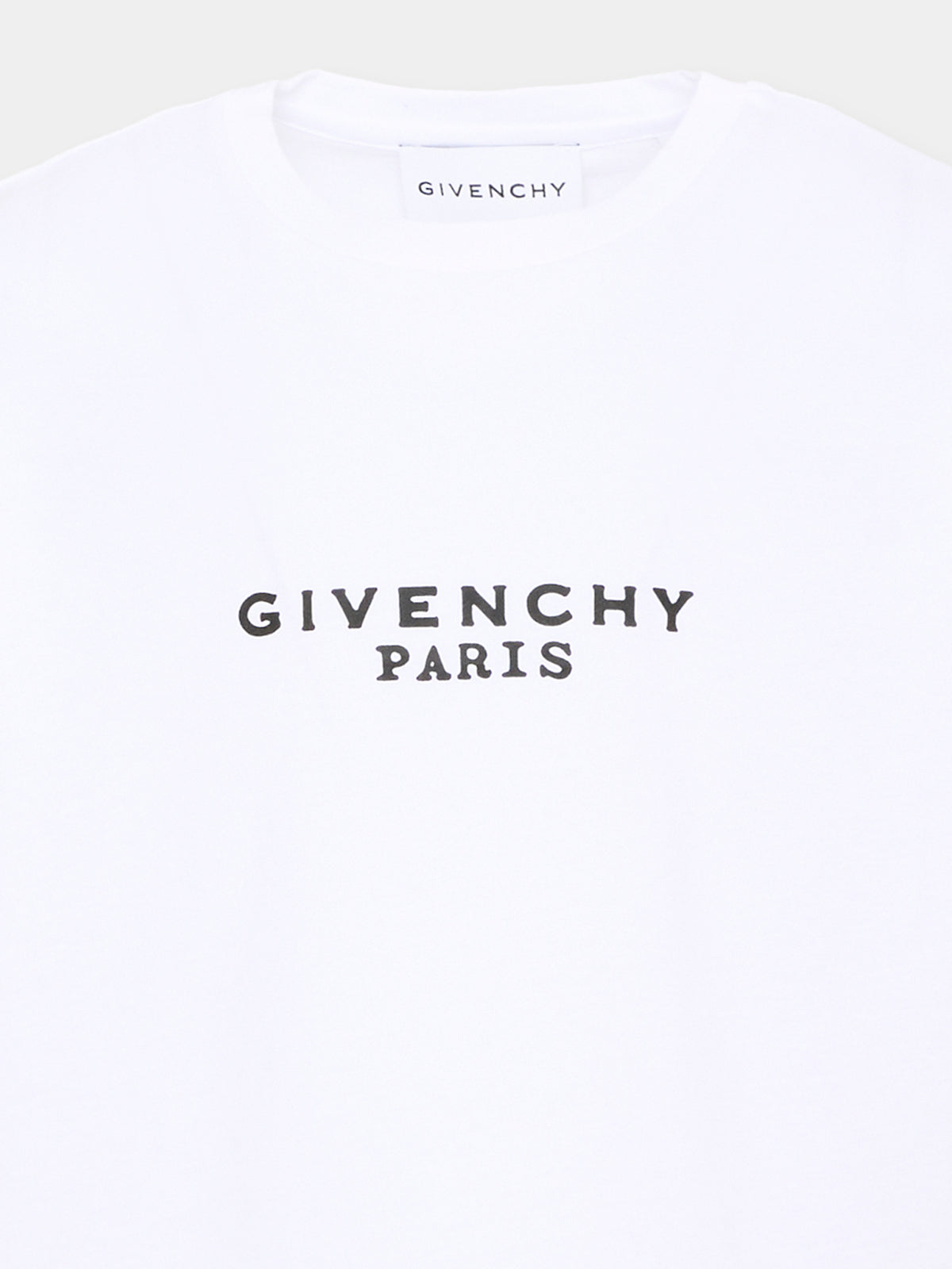 T-Shirt bianca per bambina con logo,Givenchy Kids,H31315 10P