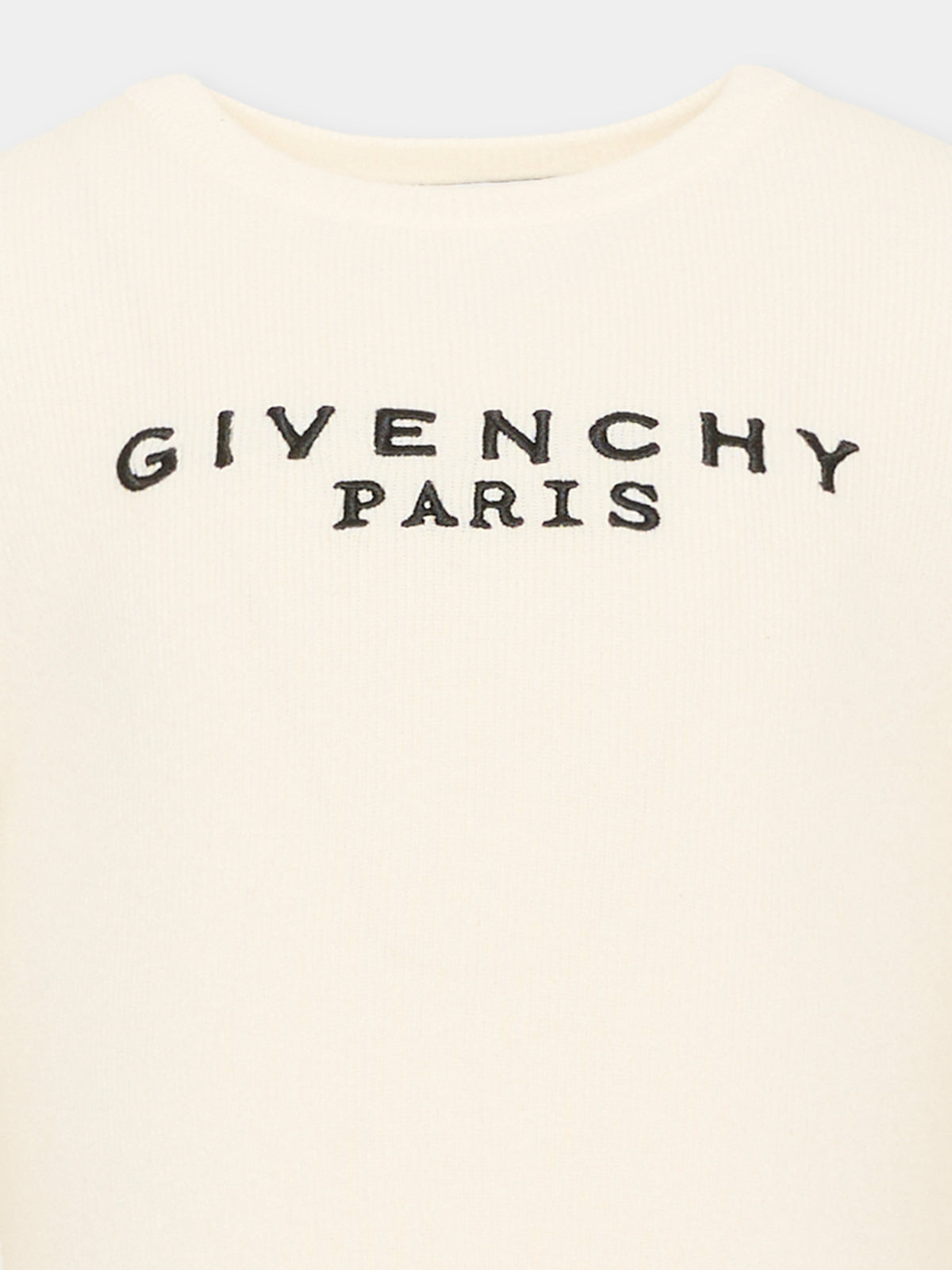 Vestito avorio per bambina con logo,Givenchy Kids,H31332 117