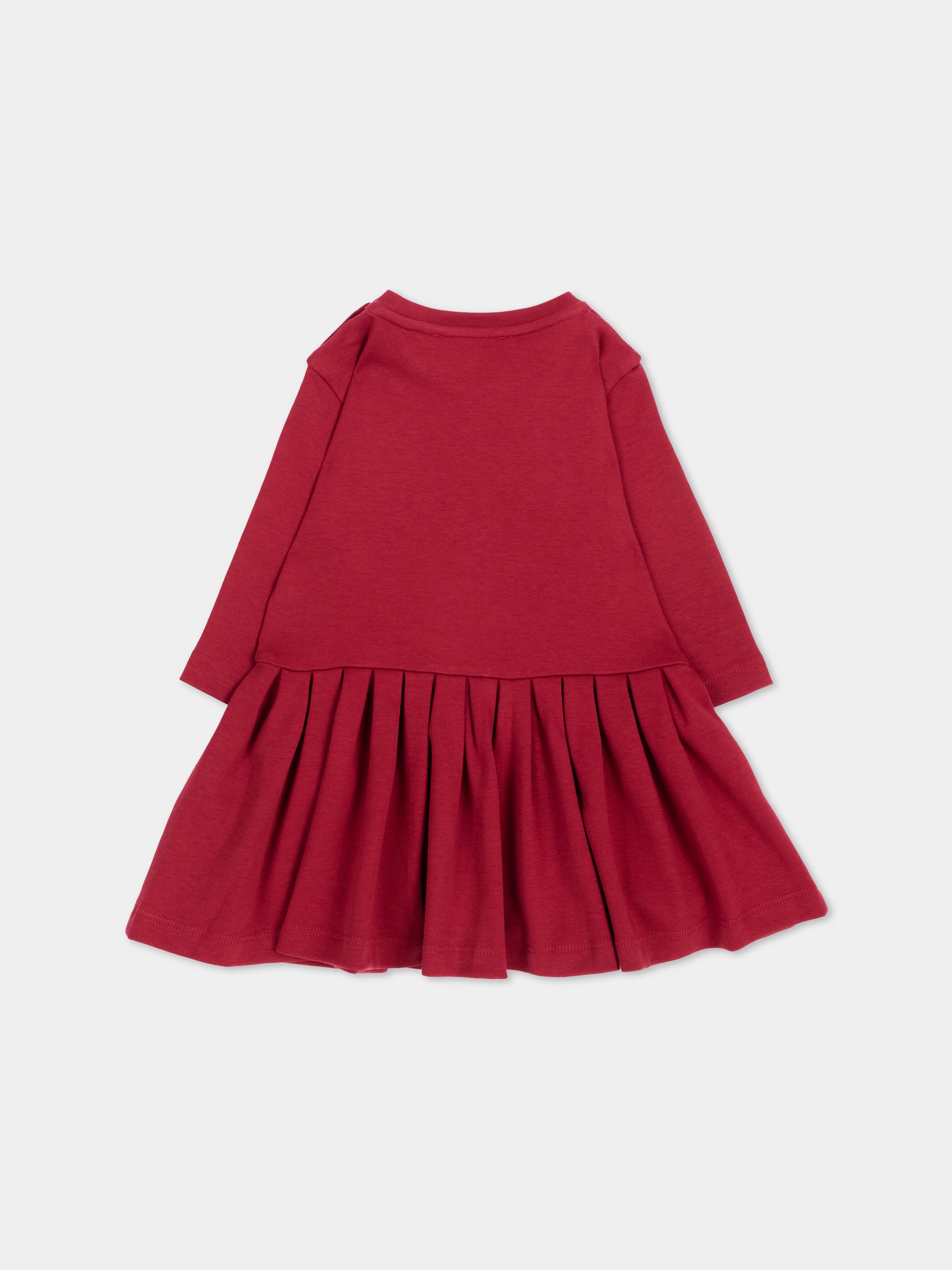 Vestito rosso per neonata con logo,Givenchy Kids,H31463 96D