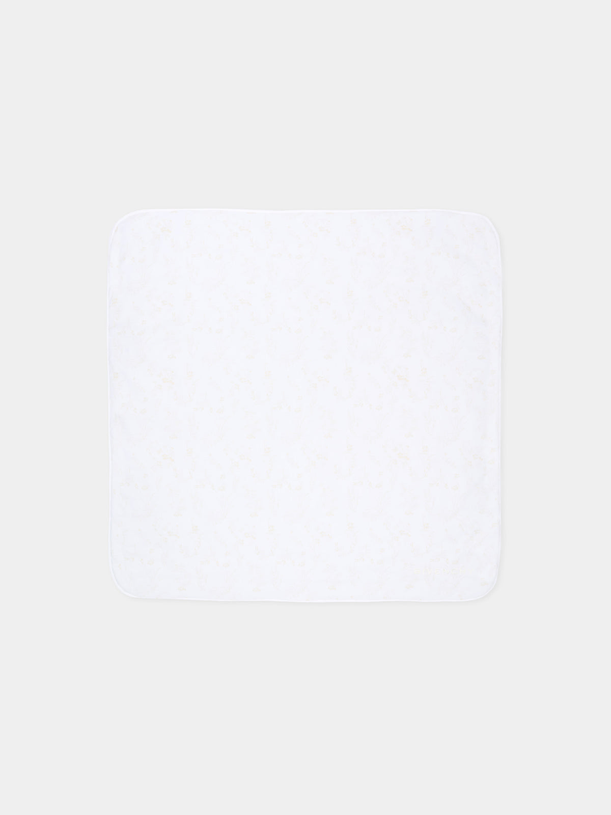 Coperta bianca per neonati con stampa,Givenchy Kids,H31530 N02